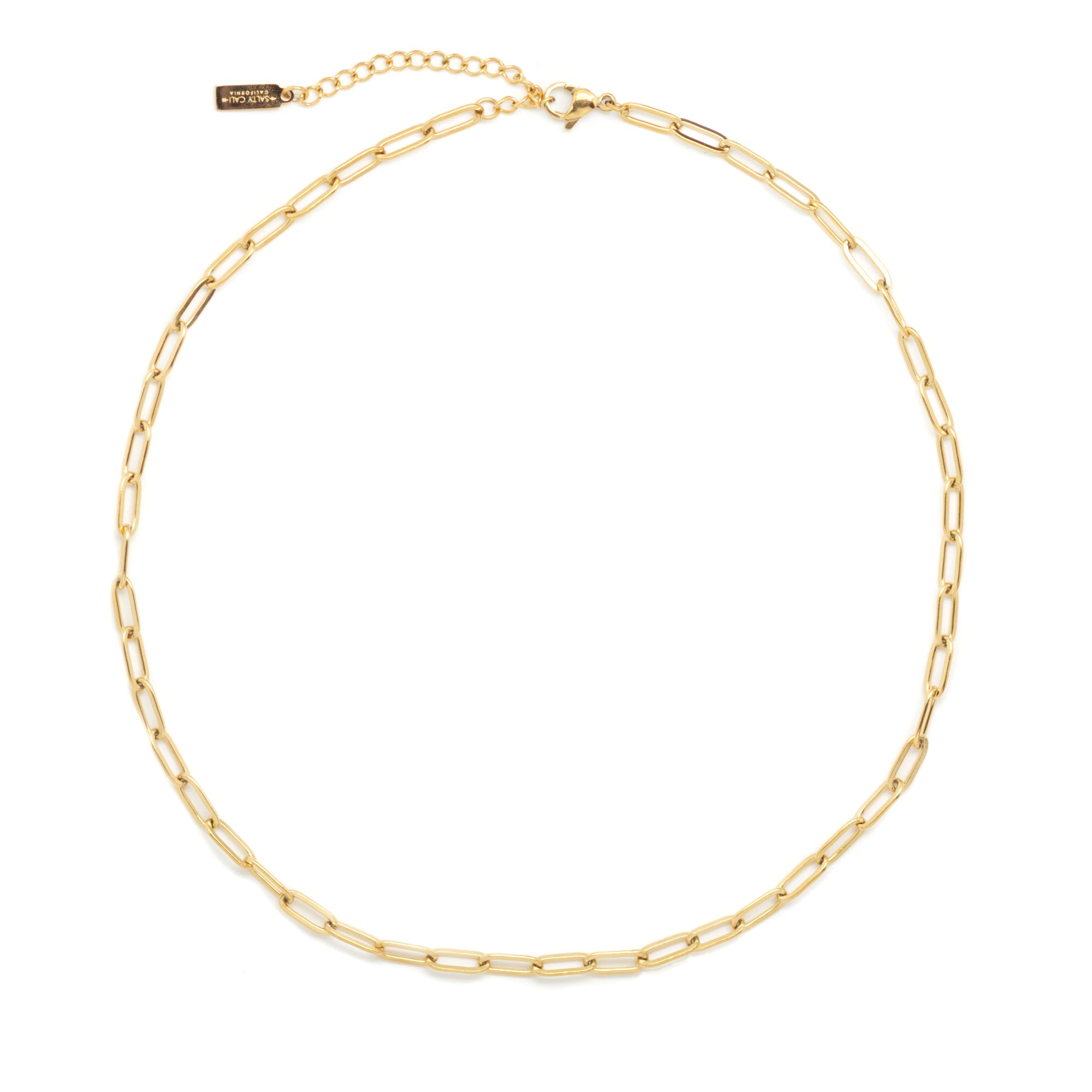 Women’s Gold Paperclip Choker ~ Salty Babes Salty Cali