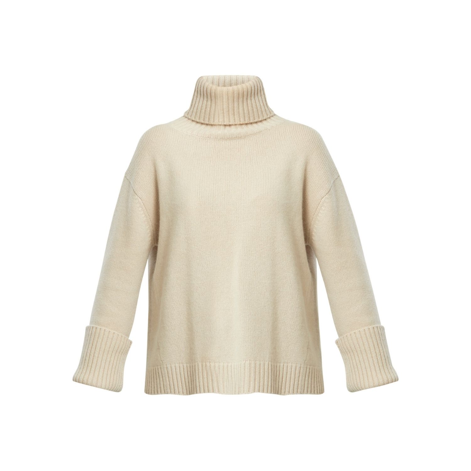 Helen Mcalinden Women's Neutrals Carol Chunky Latte Cashmere Roll-neck Sweater In Brown
