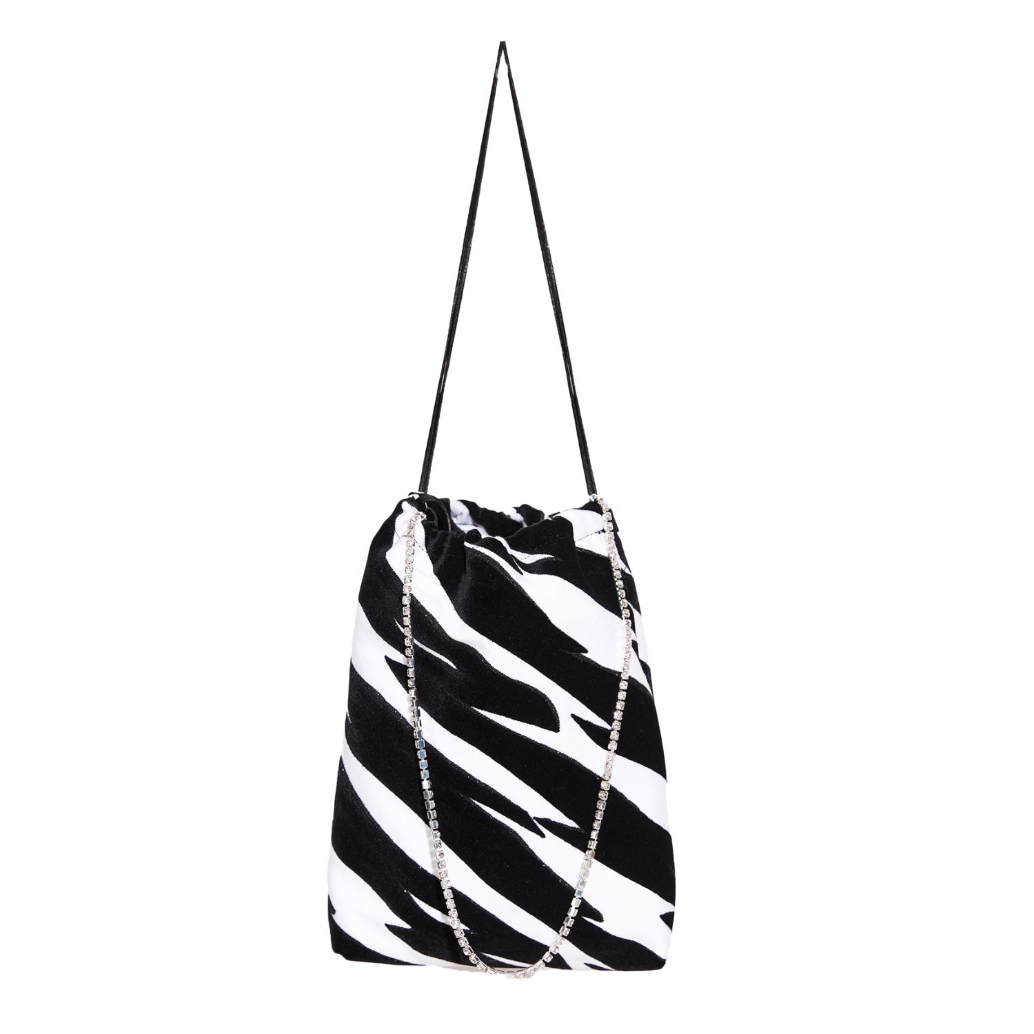 Women’s Black / White / Silver Gisella Pouch Skrt