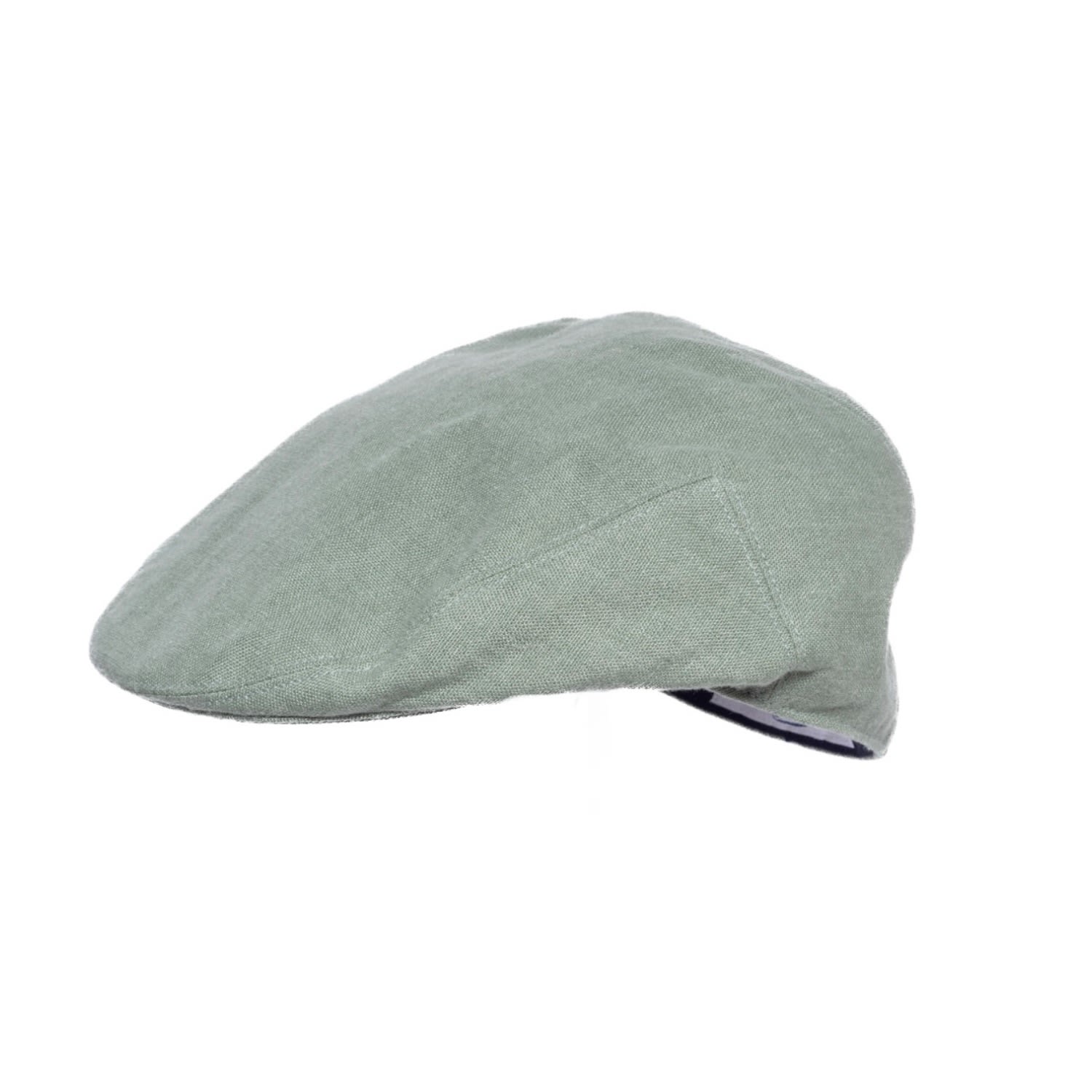 Men’s Fitted Cap Rue Linen Evergreen 62Cm Anthony Peto