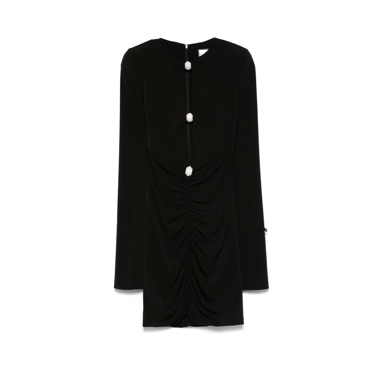 Nissa Crystal-embellished Mini Dress In Black