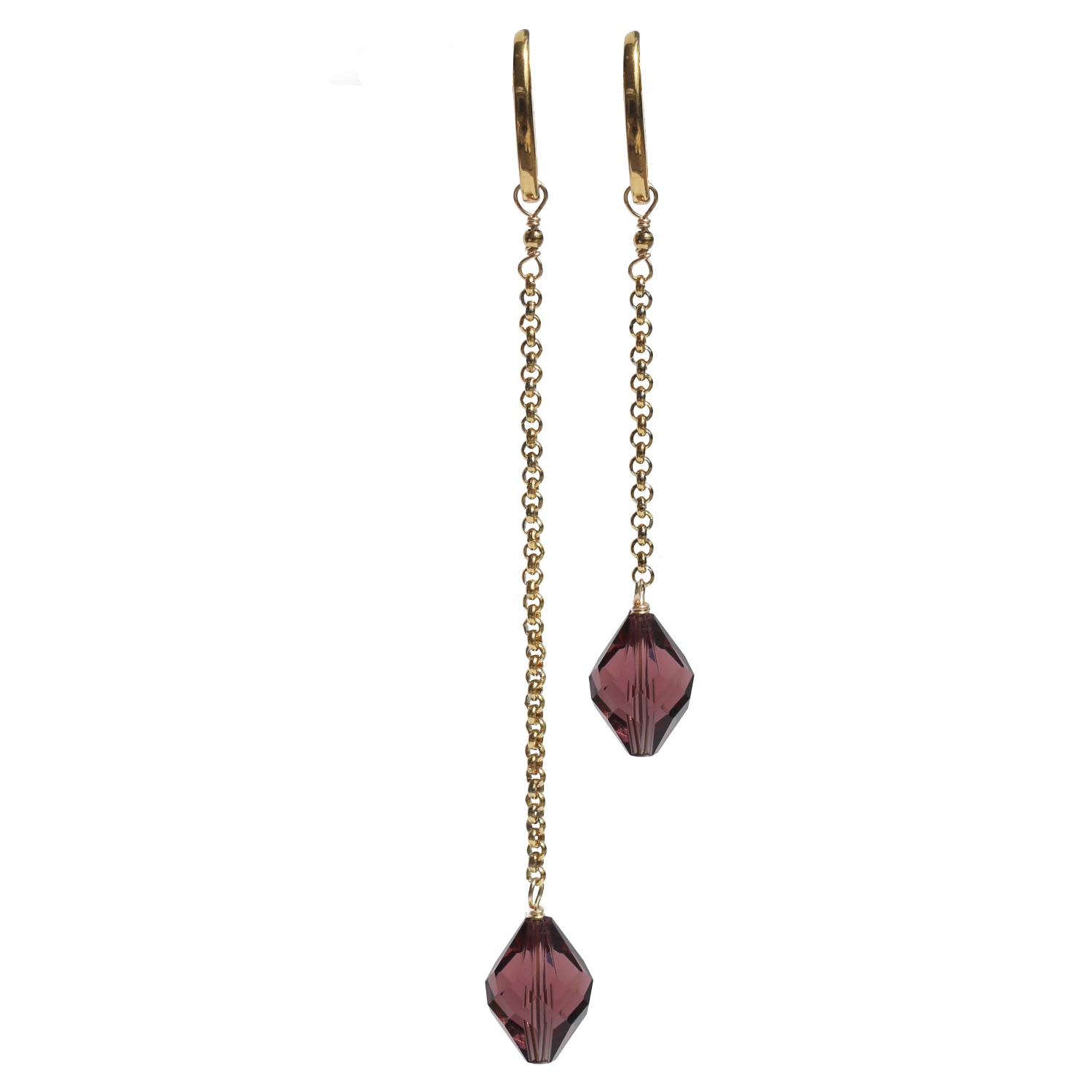Marquise Swim Women's Gold / Purple Bikini Charms - M&me Marquise Lilac Crystal & Gold In Multi