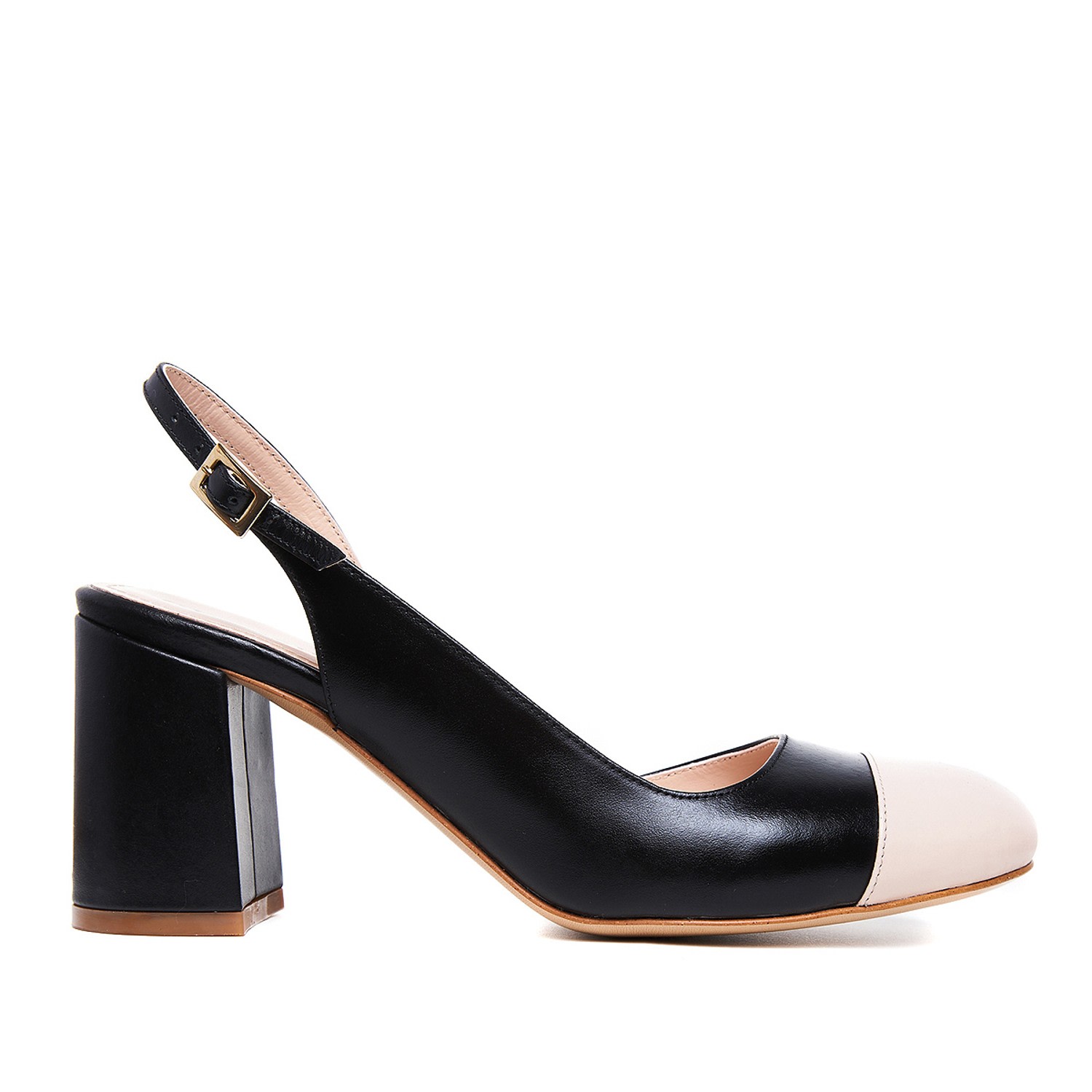 Ginissima Women's Black Coco Slingback Shoes In Black