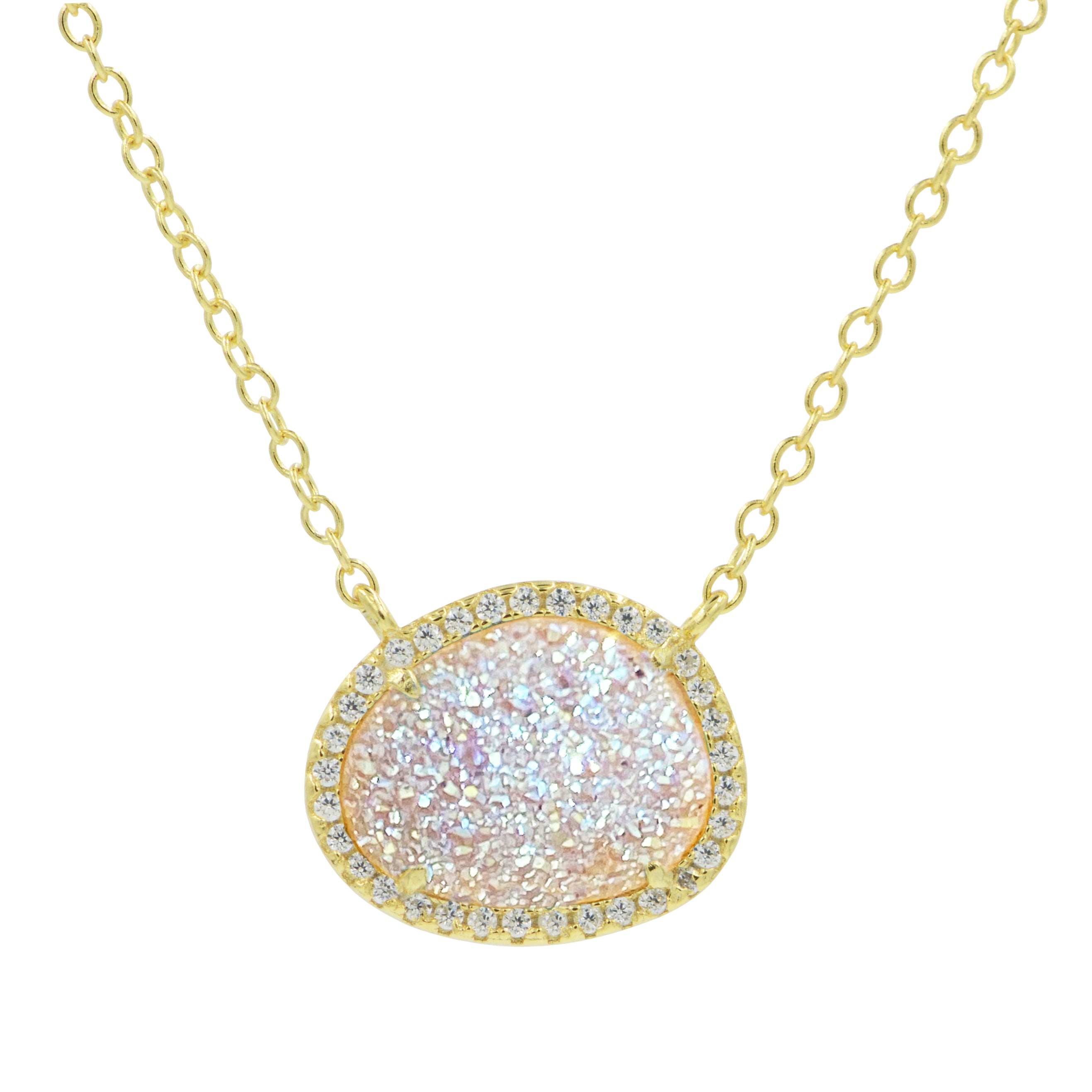 Women’s Neutrals Druzy Kokoto Necklace Kamaria