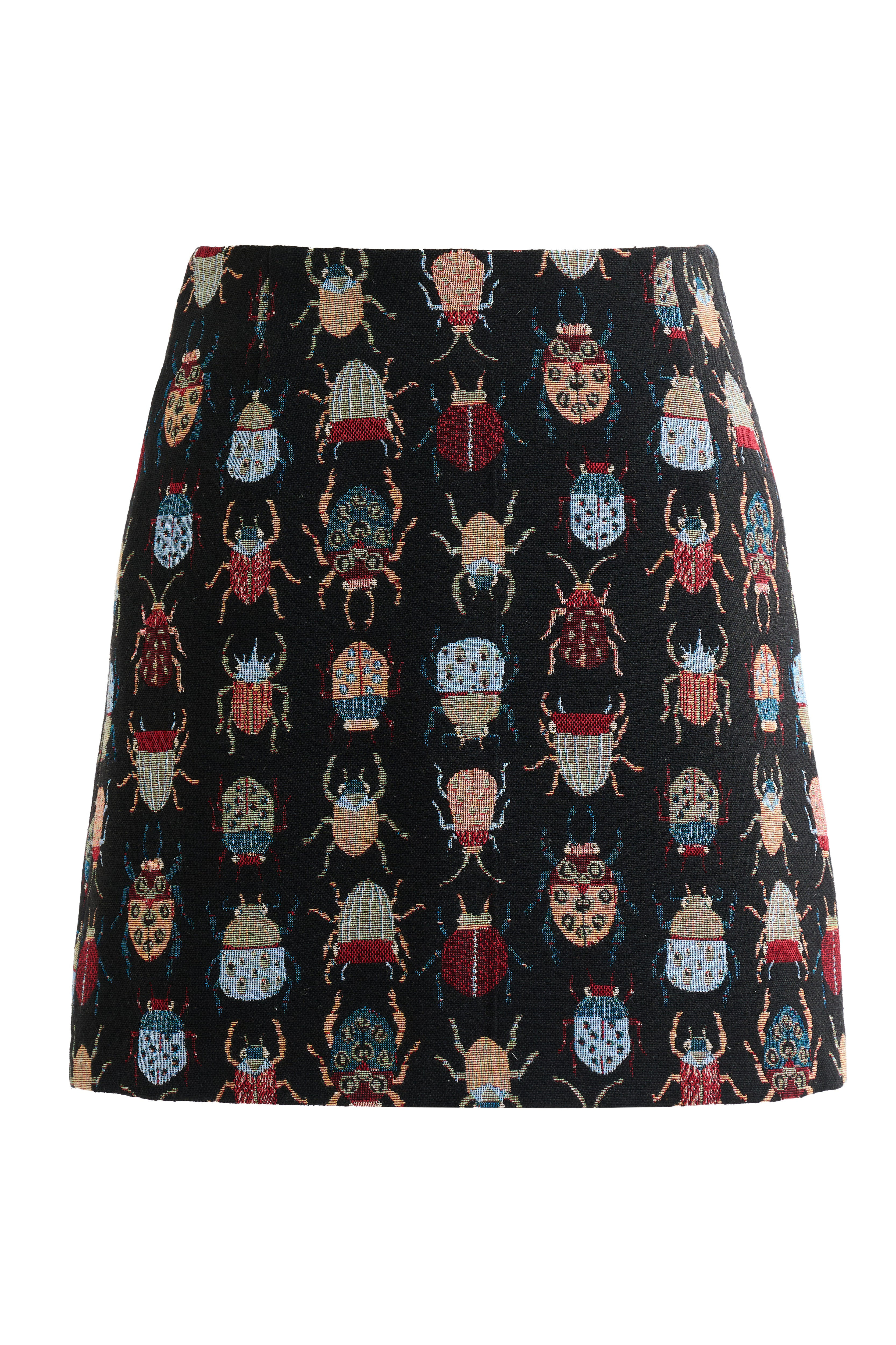 Louche Women's Aubin Beetlejuice Jacquard A-line Mini Skirt In Black