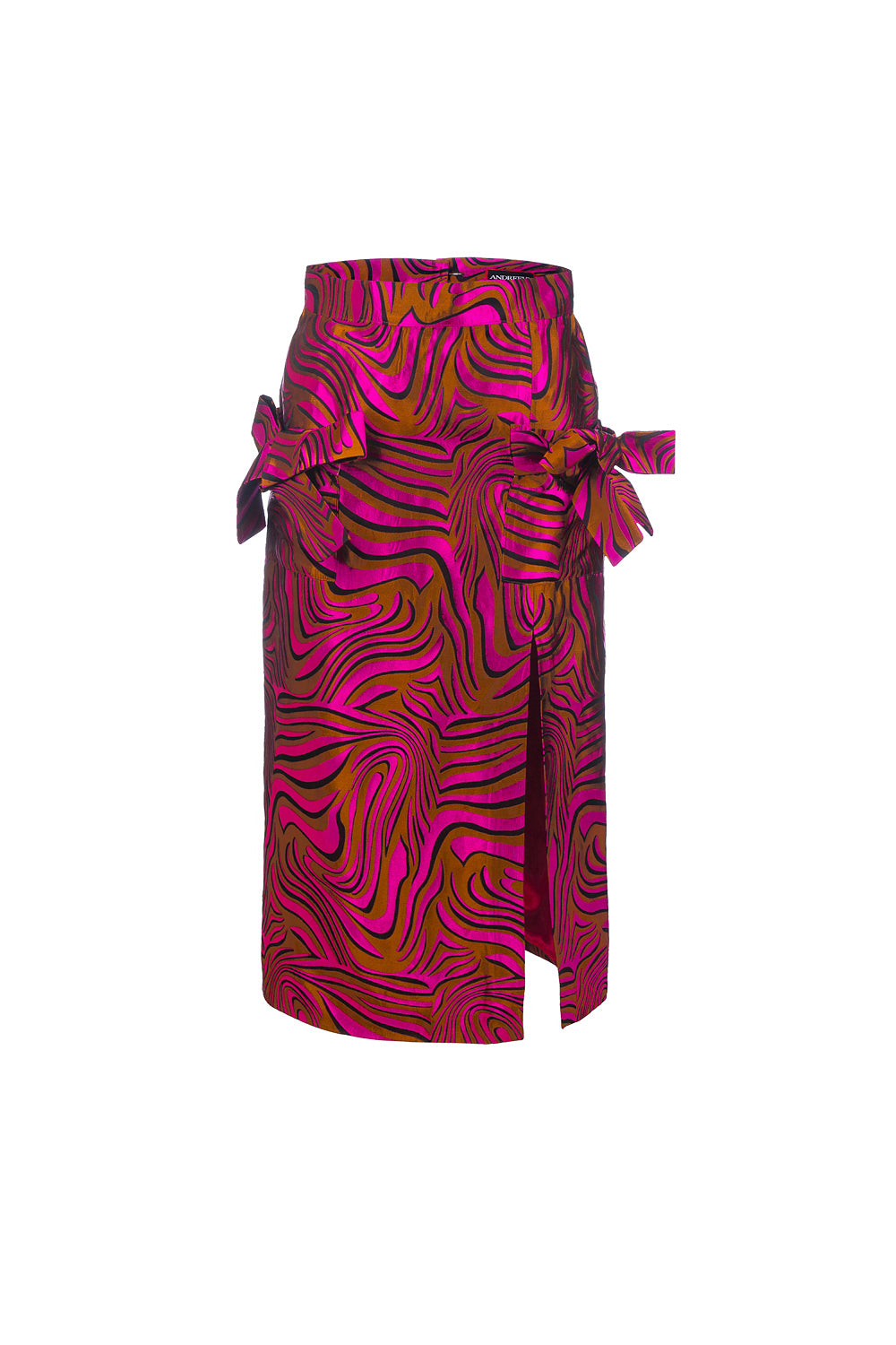 Shop Andreeva Women's Pink / Purple Raspberry Printed Skirt In Pink/purple