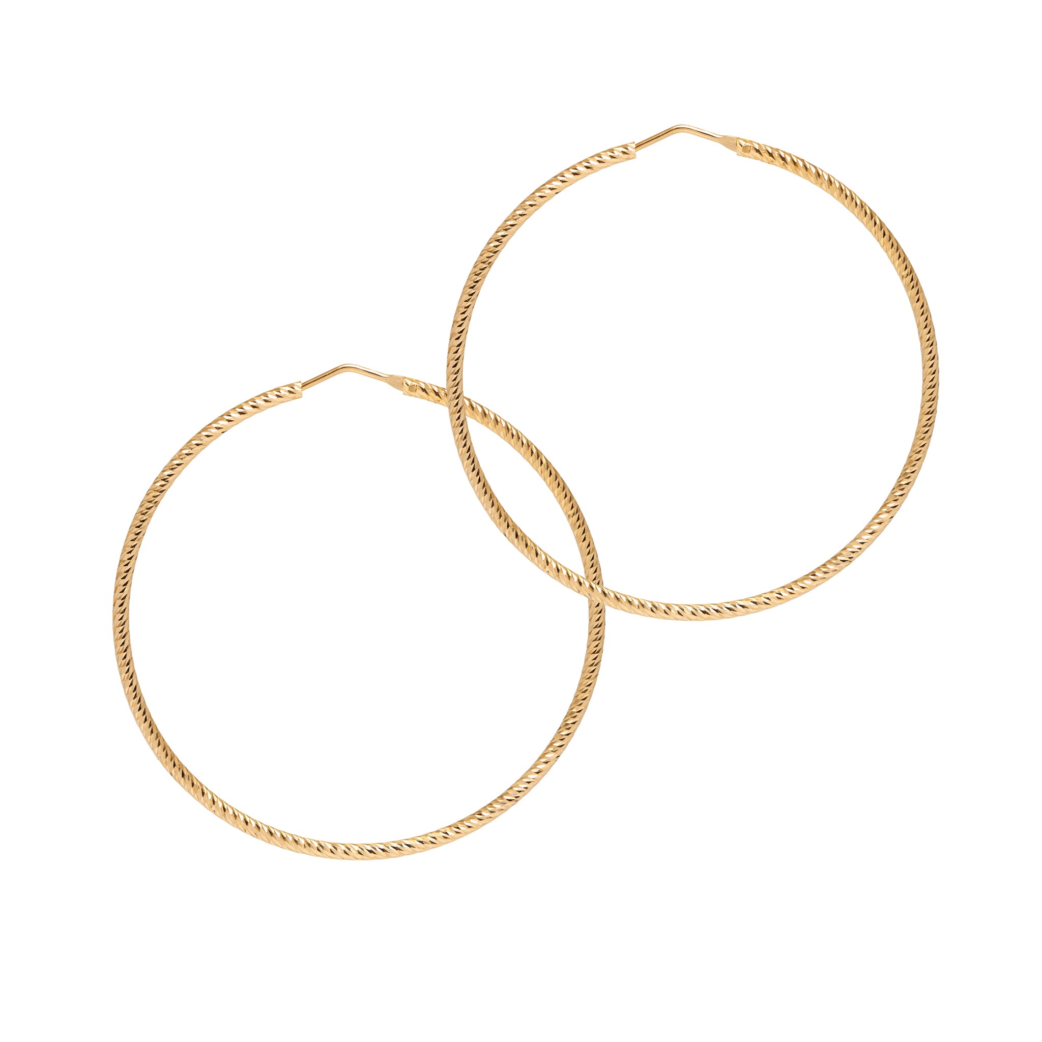 The Hoop Station Women's Roma Hoops & Roma Bangle Gift Set Gold