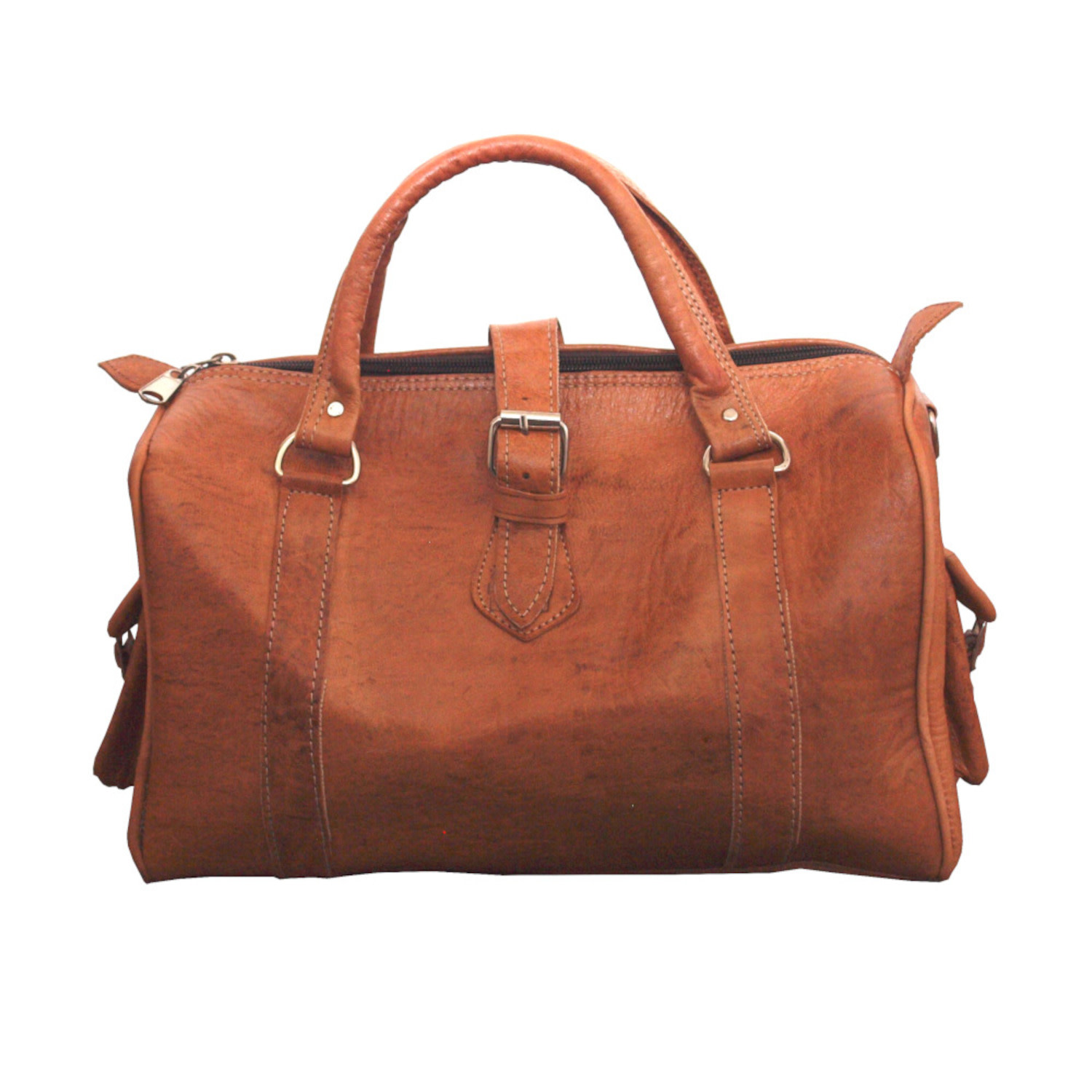 Women's Neutrals / Brown The Rabat Bowling Bag In Tan | Berber Leather