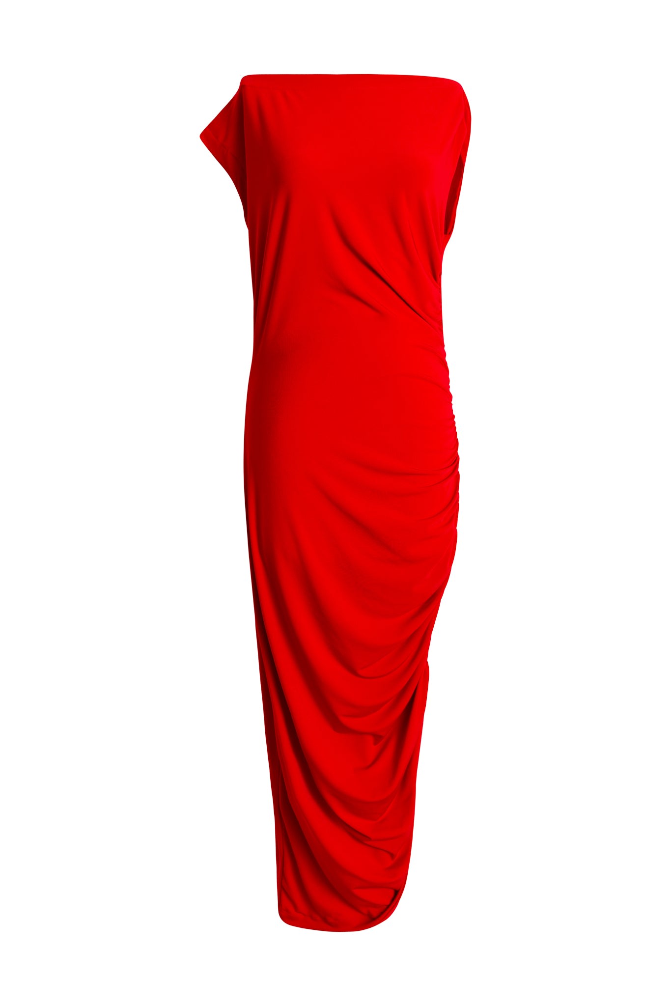 Women’s Seconda Donna Dress Iconic Stretch Red Xxl/3Xl Byvinnik