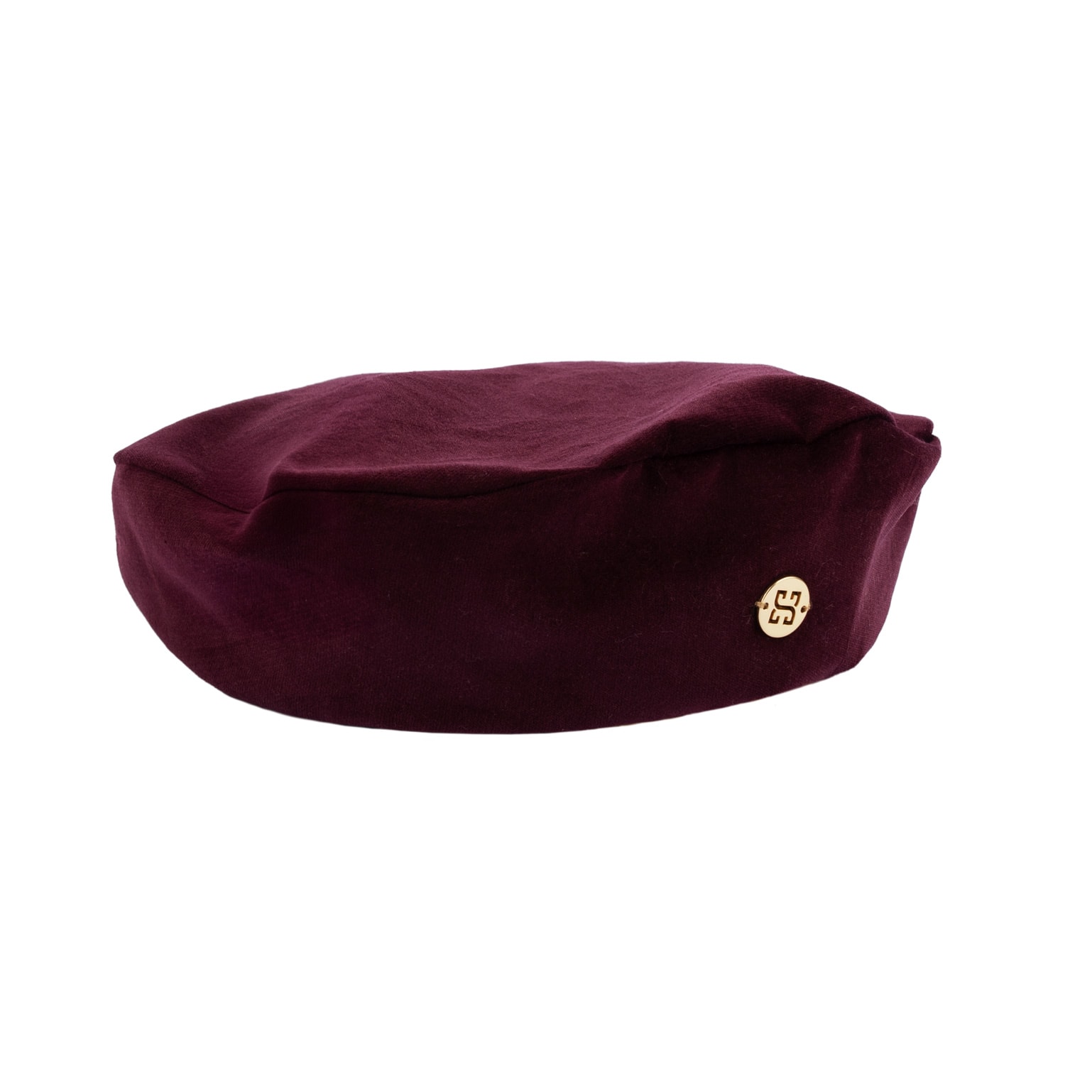 Women’s Red Audrey - Burgundy Velvet Beret Hat Medium Sibi Hats