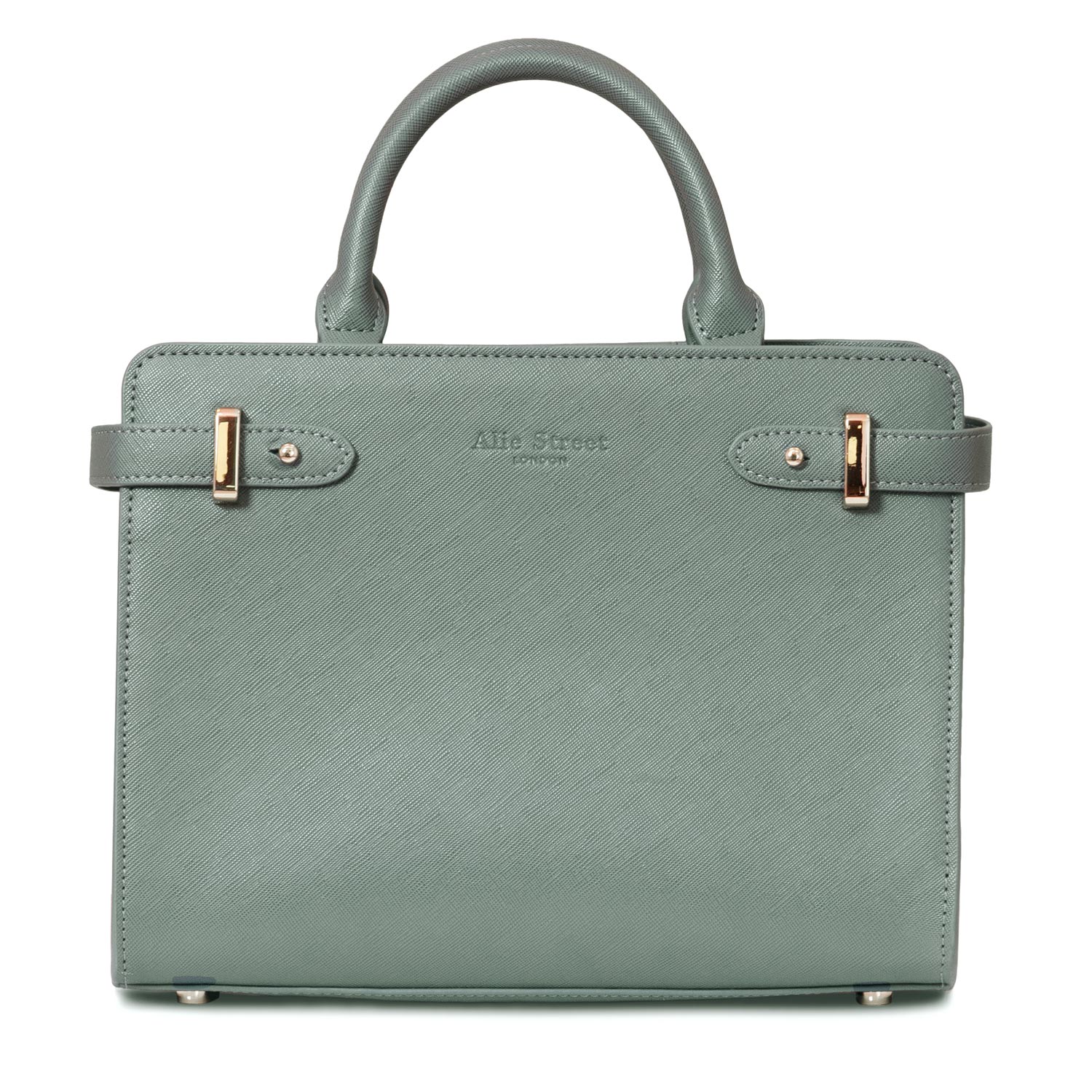 Alie Street London Women's Derby Occasion Handbag In Slate Green In Green