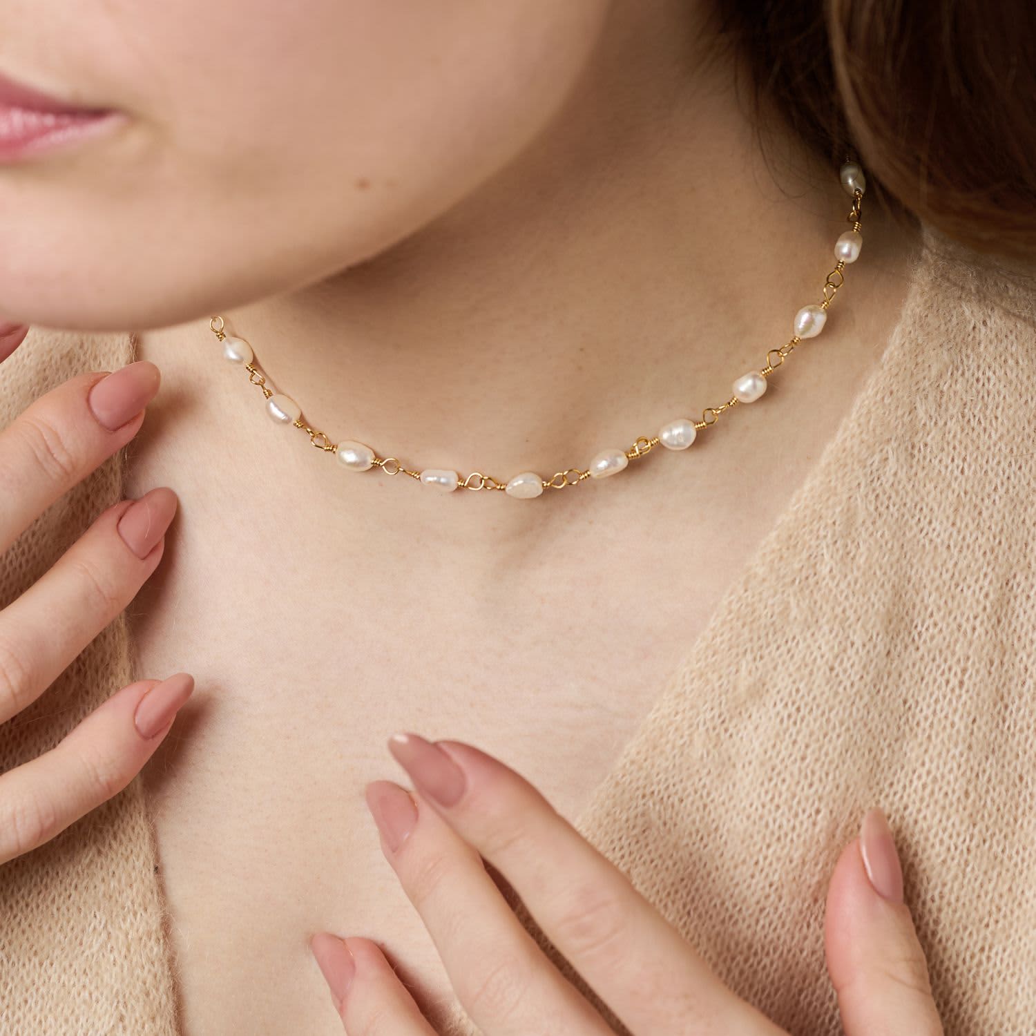 anuke アンヌーク　Mini Pearl Necklace ànuke online store（アンヌーク） / Mini Pearl NecklaceMini