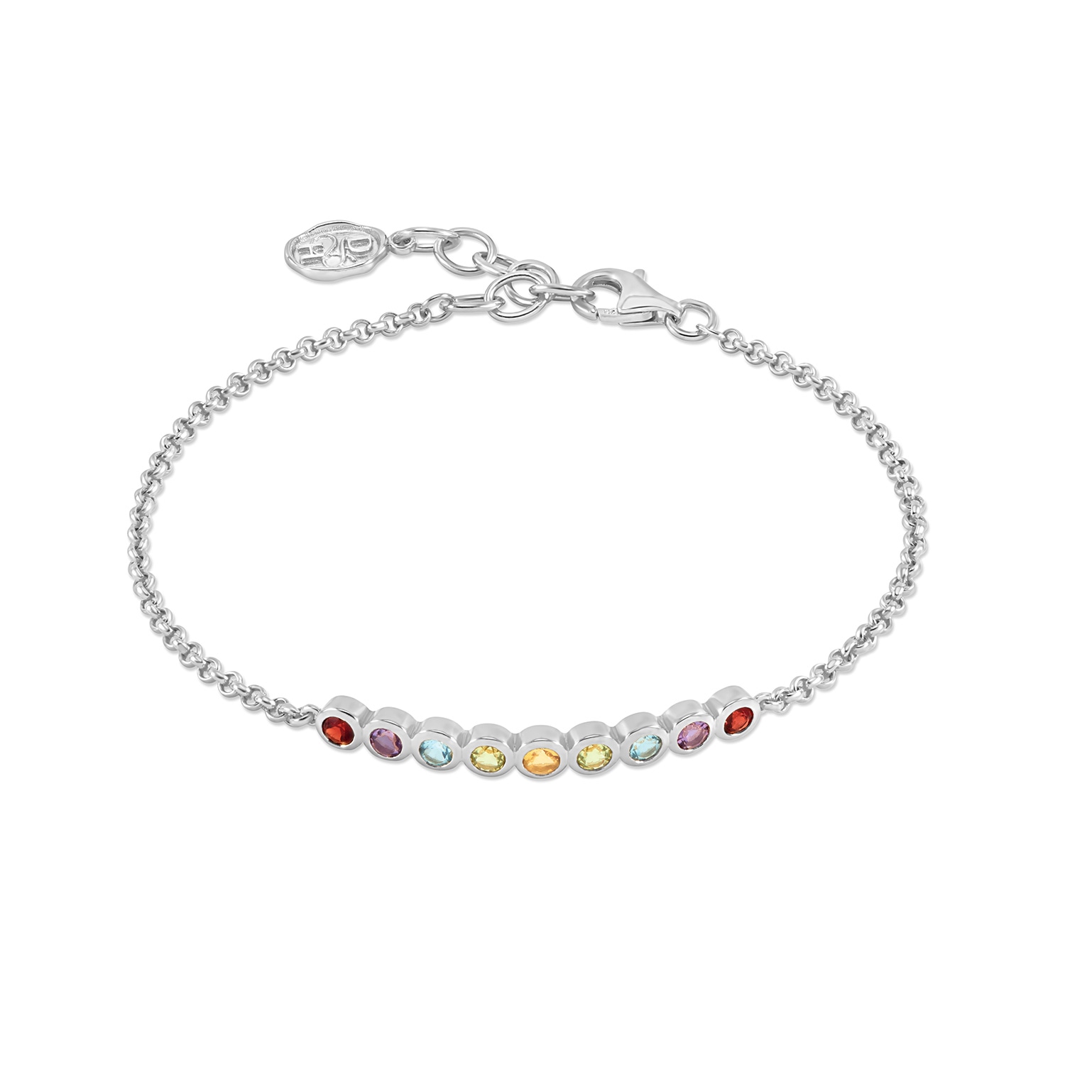 Dower & Hall Women's Silver Tutti Frutti Bar Bracelet In Silver