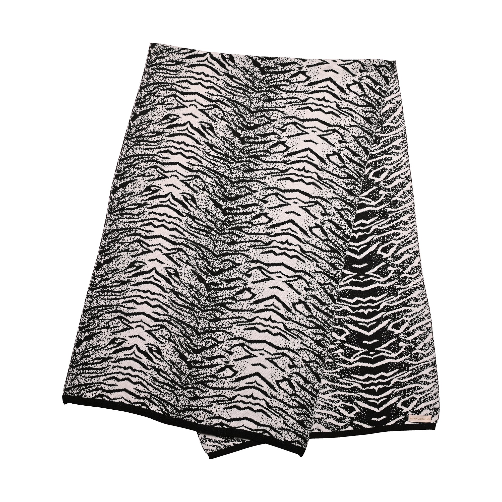 Maria Aristidou Women's Black / White Unisex Double Side Luna Scarf - Black, White In Black/white