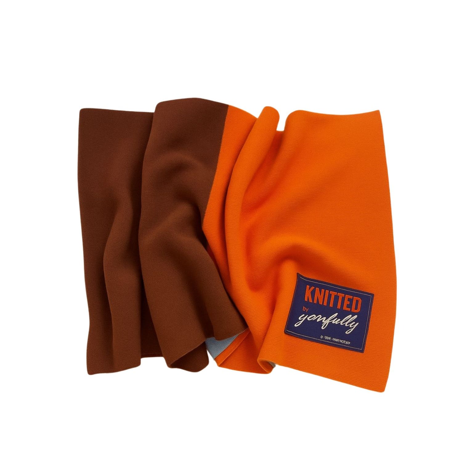 Yorstruly Women's Brown / Blue / Orange Sunset Block Shawl In Multi