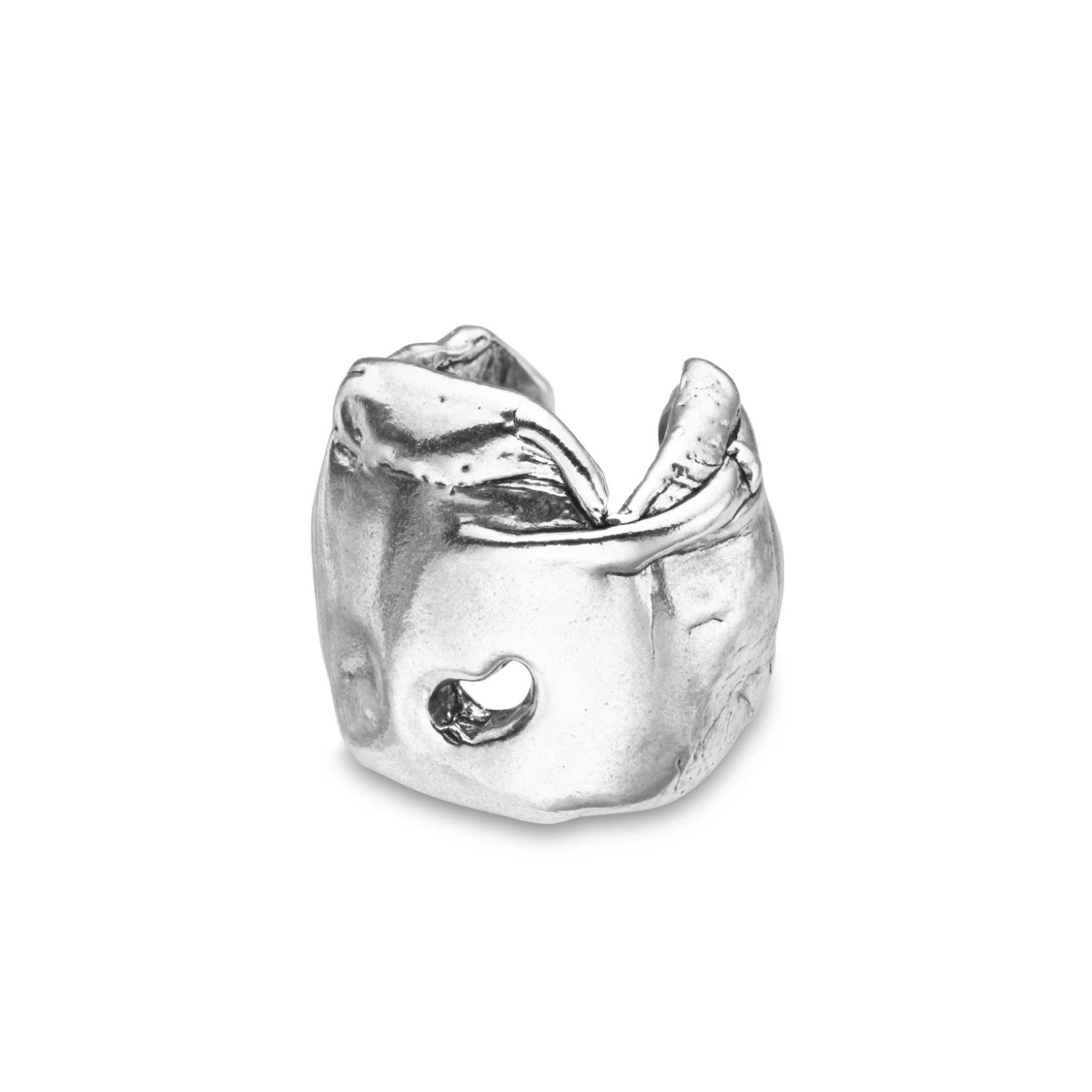 Eva Remenyi Women's Talisman Chunky Ear Cuff Silver In Gray