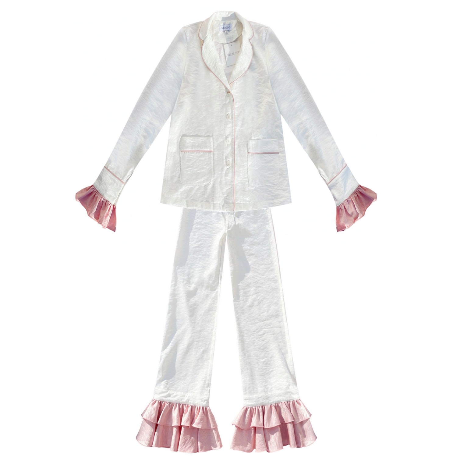Madeleine Simon Studio Women's White The Lazy Artist Pjs In White