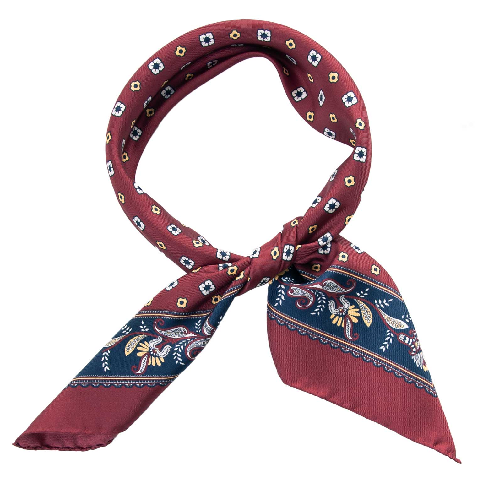 Elizabetta Cavallo Silk Neckerchief - Blue