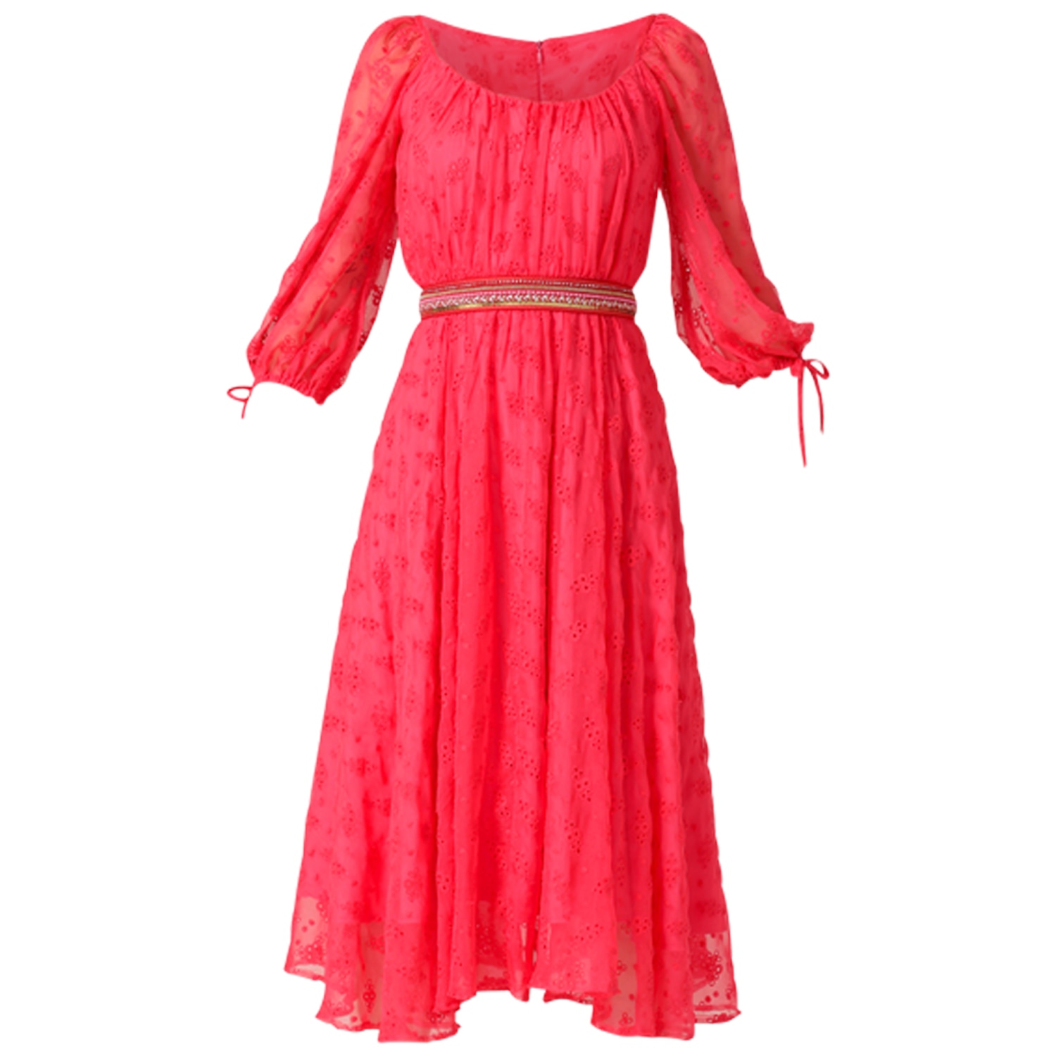 Sacha Drake Women's Pink / Purple Flamingo Midi Dress In Pink/purple