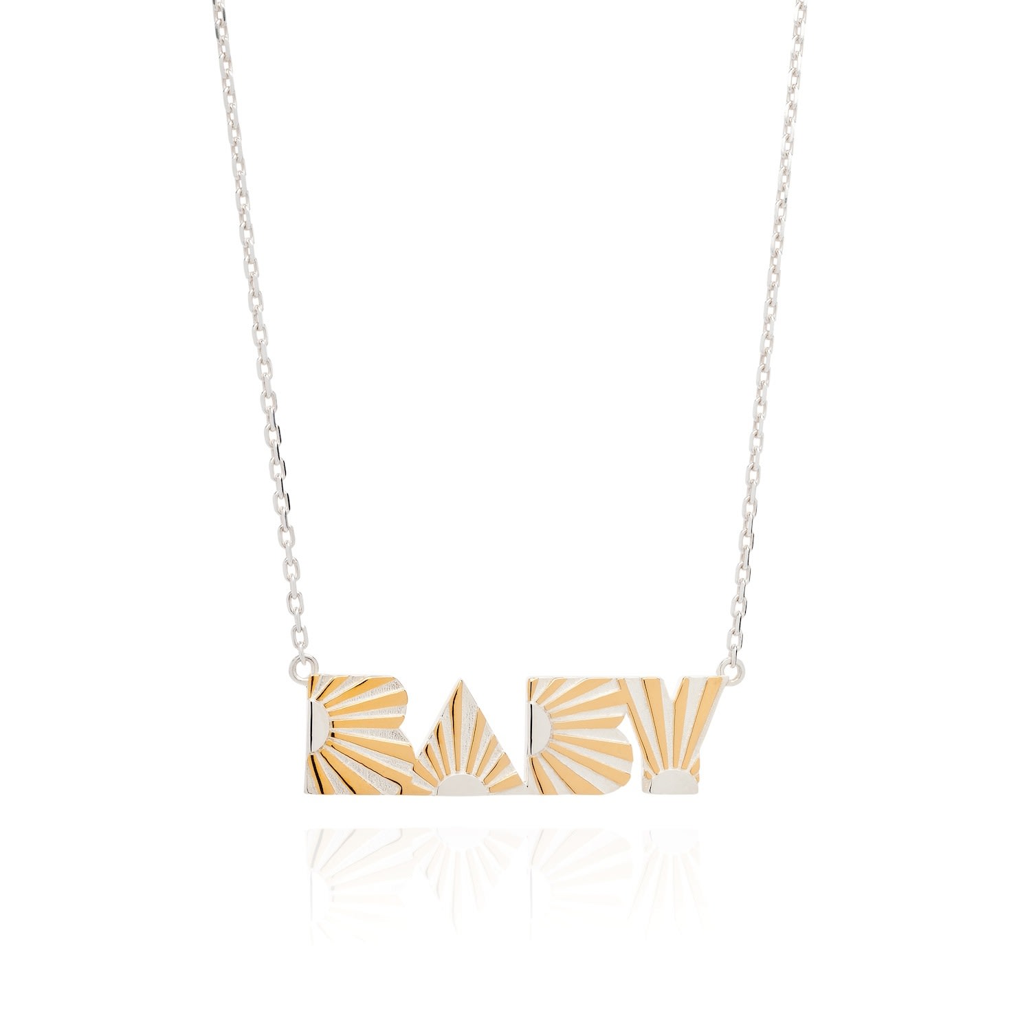 Women’s Gold / Silver Baby Necklace Yasmin Everley Jewellery