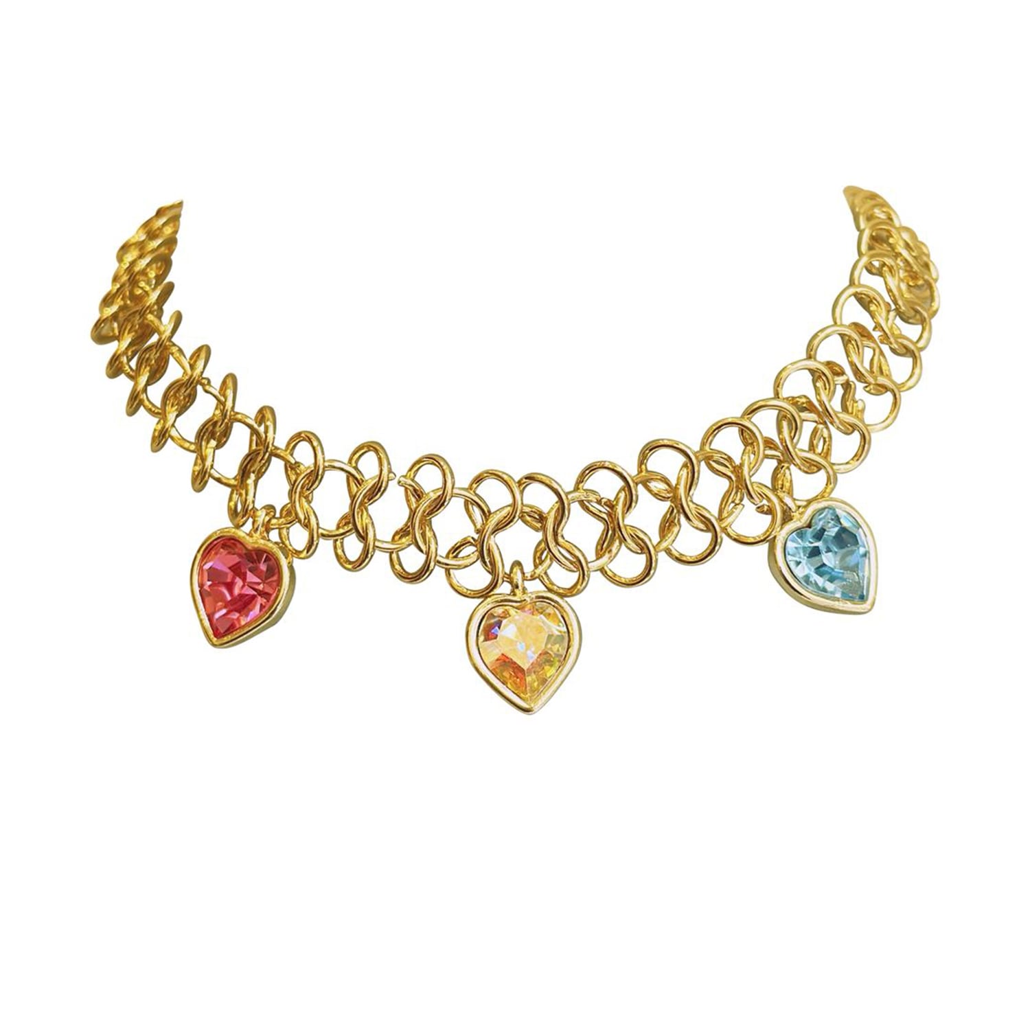 Eyeconic By Samar Ajram Women's Tere Hearts Chunky Gold Choker
