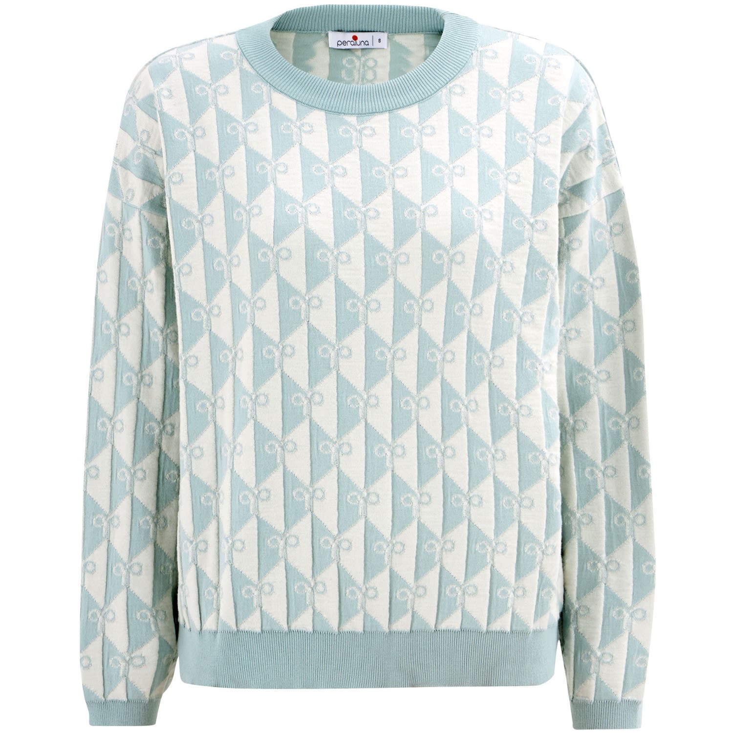 Peraluna Women's Wide Cut Knitwear Pullover - Ice Blue In Blue