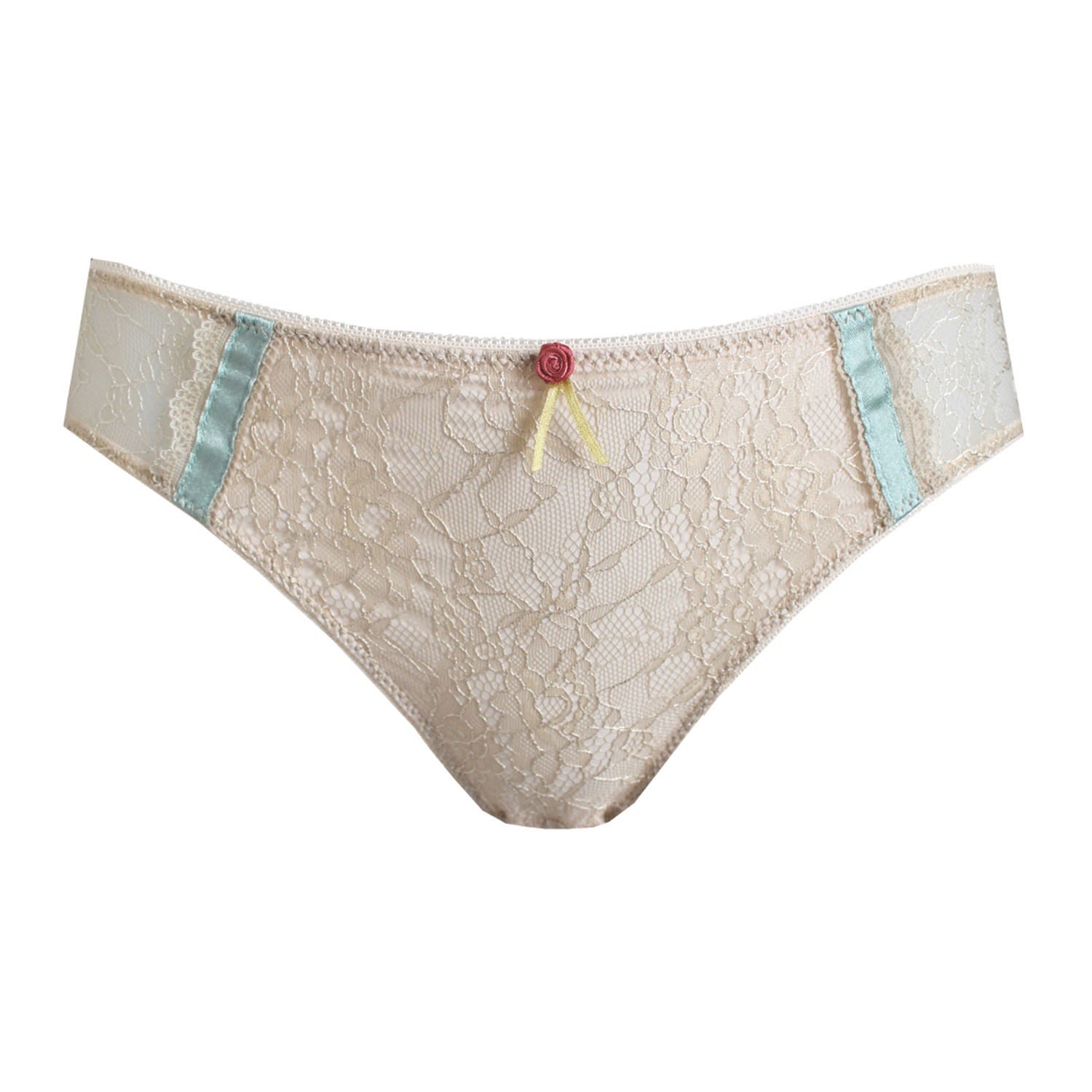 Tallulah Love Women's Neutrals Countess Brief In Blue/orange/white
