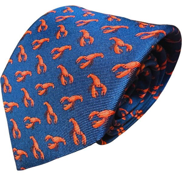 Lazyjack Press Men's Blue Let's Get Crackin' Tie In Blue
