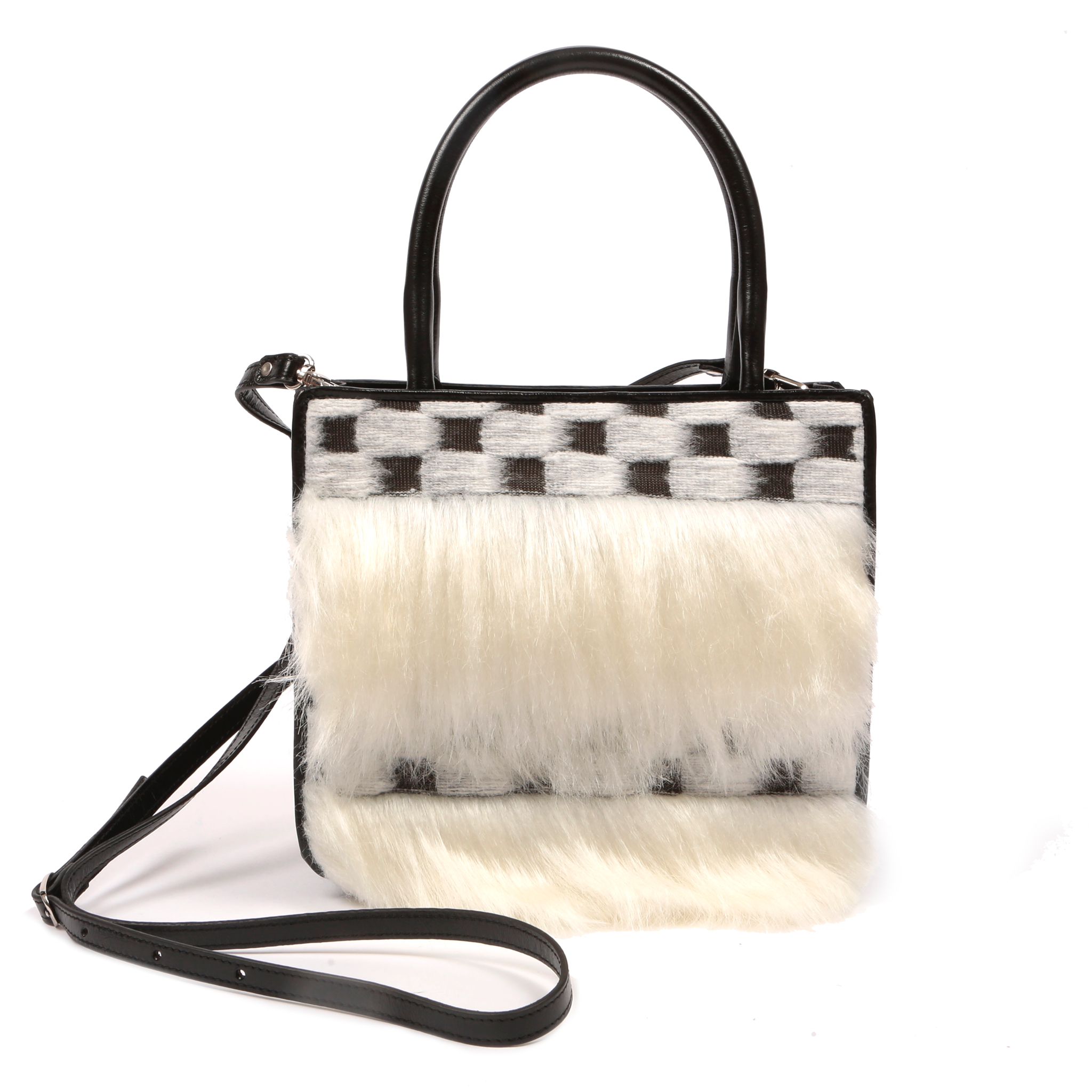 Sjw Bags London Women's White / Black Megève Bag In White/black