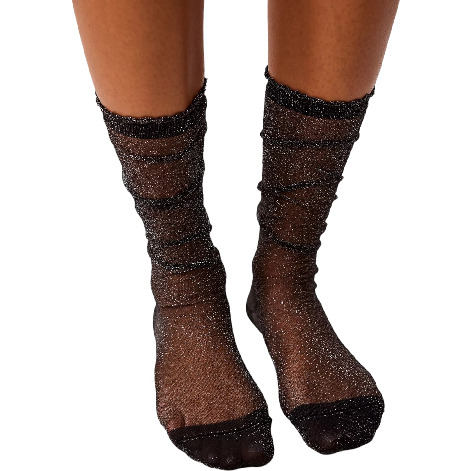 High Heel Jungle By Kathryn Eisman Women's Sheer Magic Knee Sock Black In Black