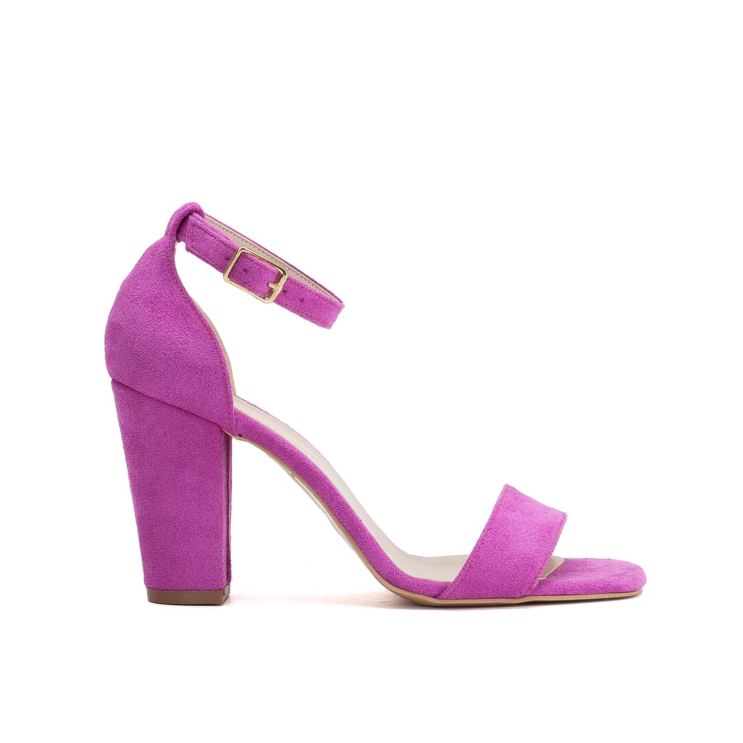 Forever & Always Shoes Women's Pink / Purple Jess - Fuchsia Suede Sandals In Pink/purple