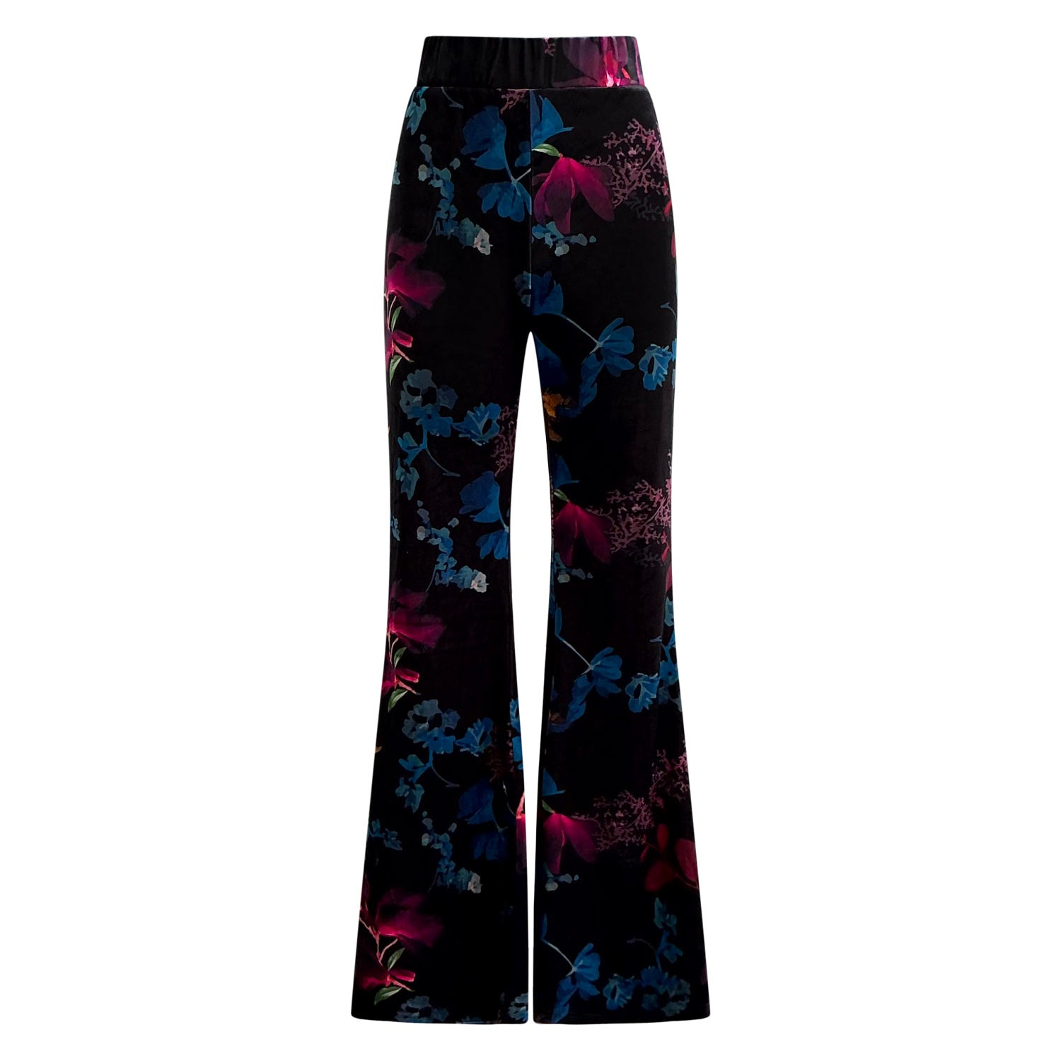 Why Mary Women's Florencia High Waisted Floral Print Flared Pants