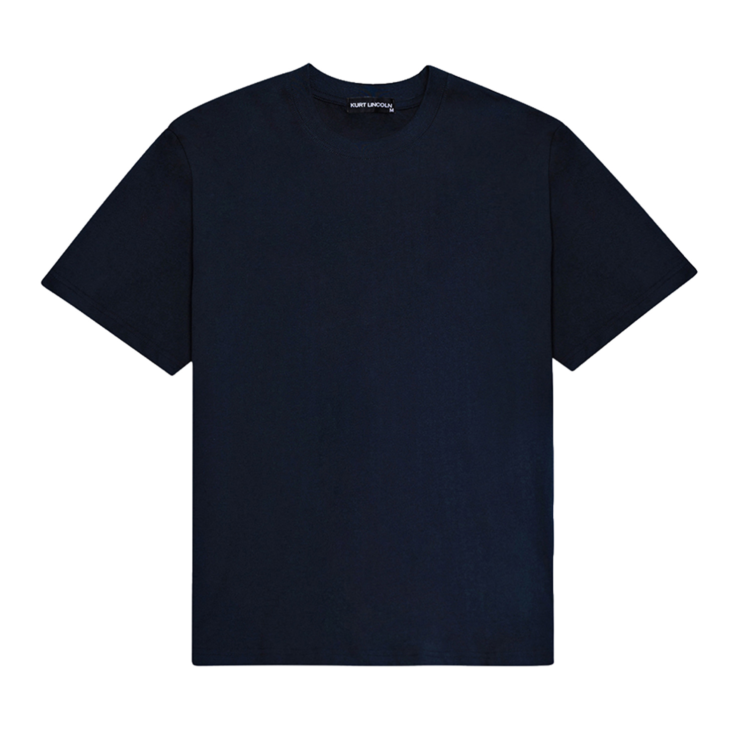 Men's Blue Cotton Navy Tee | Medium | Kurt Lincoln