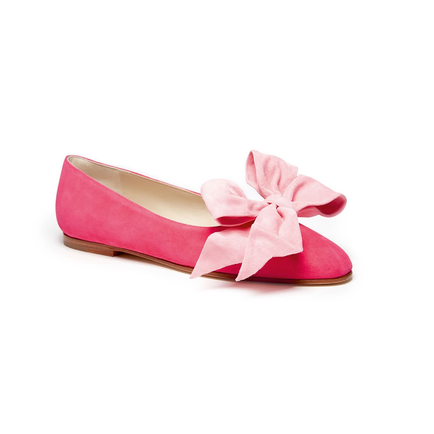 fuschia pink flat shoes