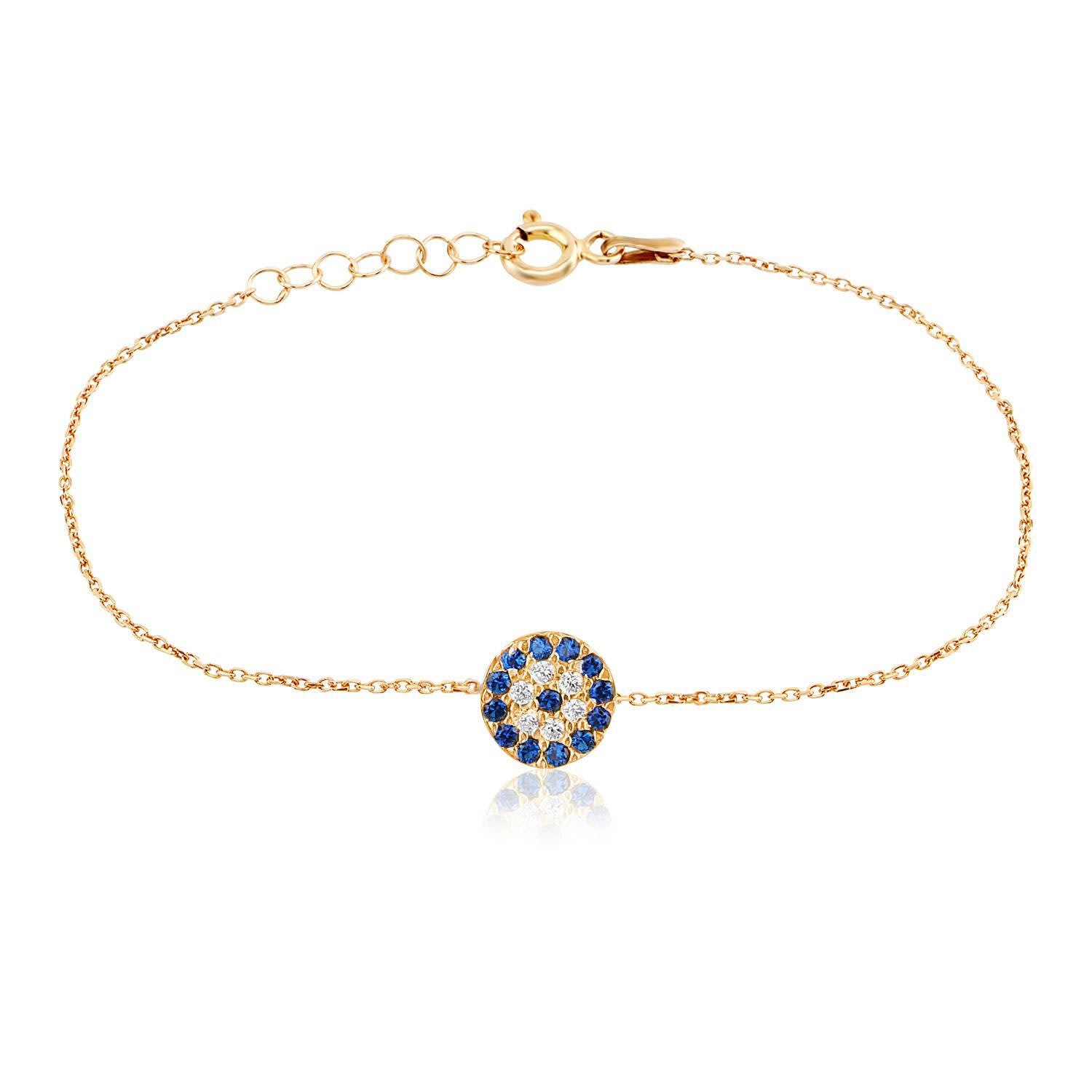 Women’s Mini Charm Evil Eye Bracelet Gold By Eda Dogan