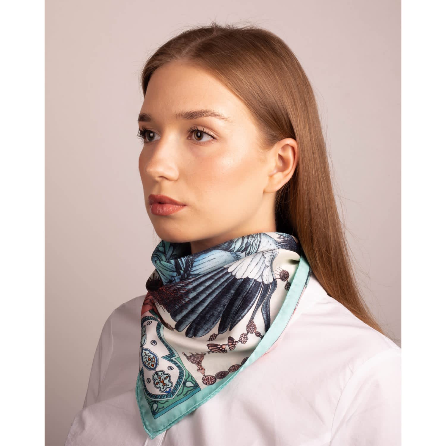 Silk Scarves Collection - Hand Illustrated scarves Ilona Tambor