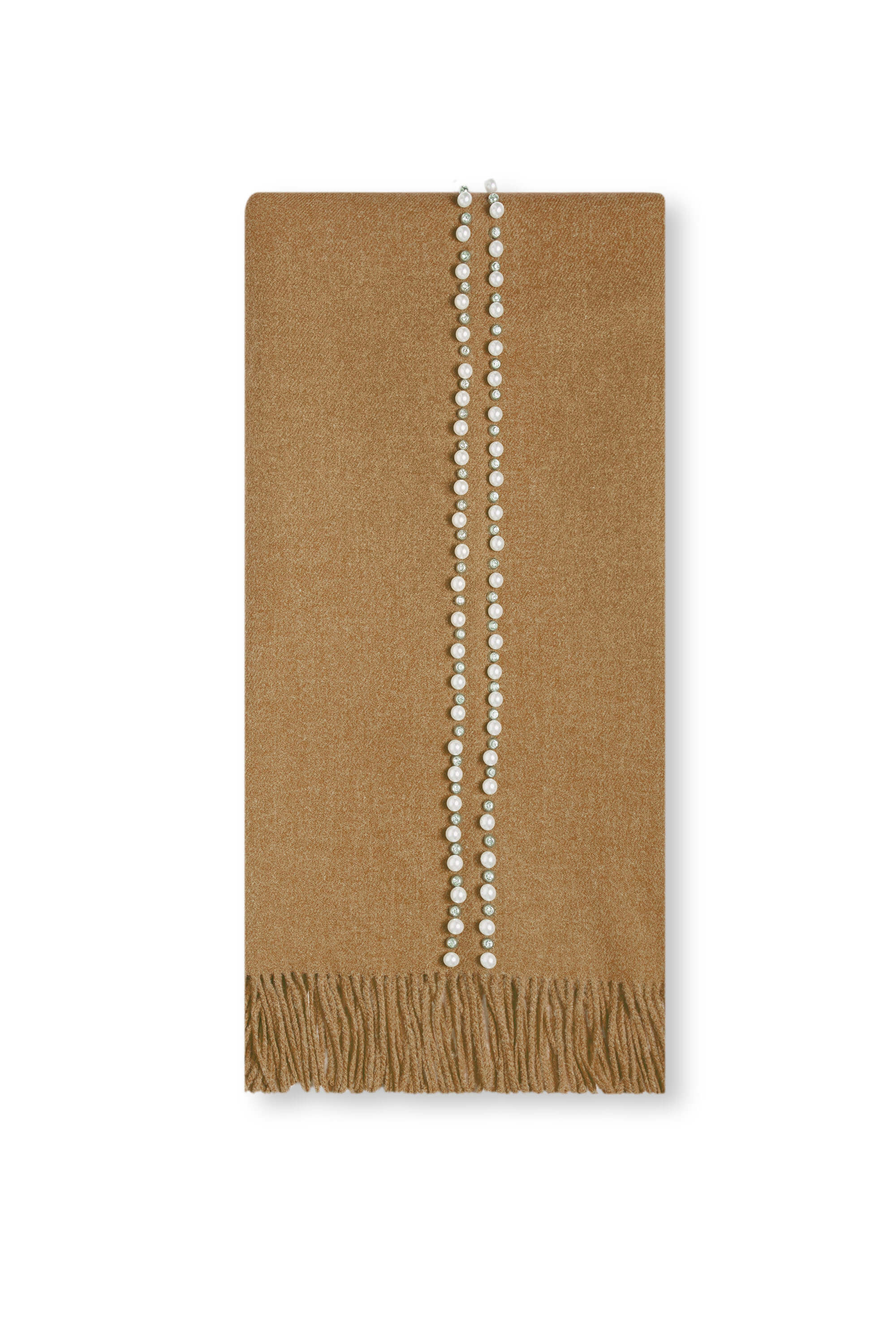 James Lakeland Women's Brown Pearl Camel Scarf In Brown