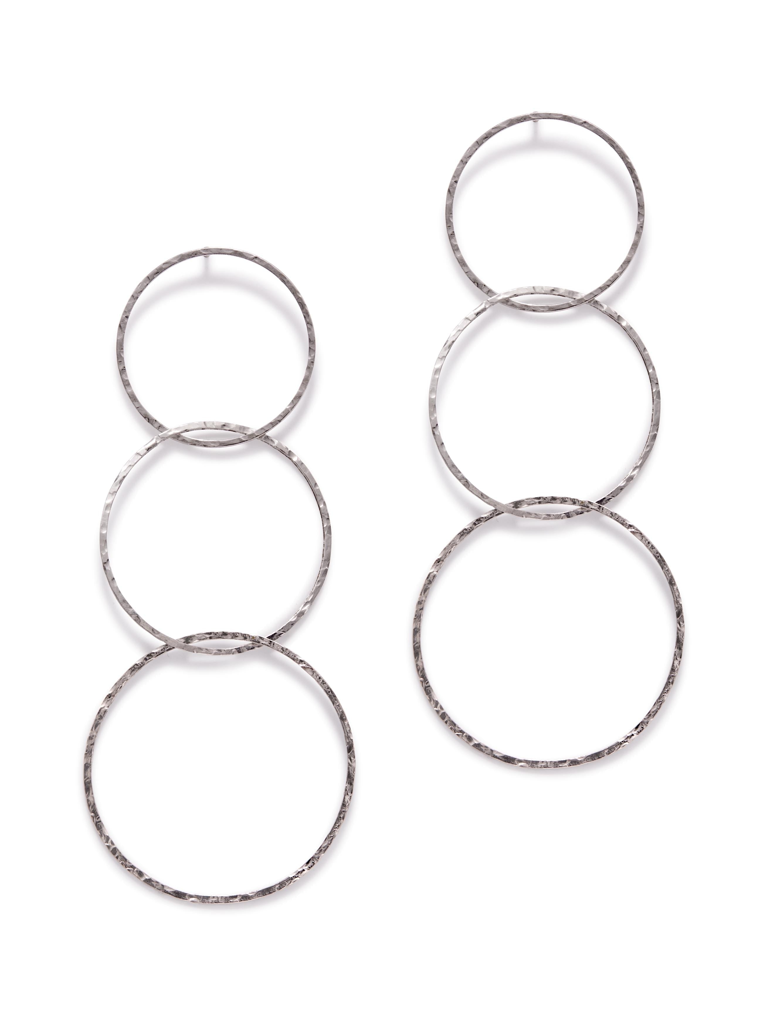Jaredjamin Women's Silver Lindy Links Post Earrings