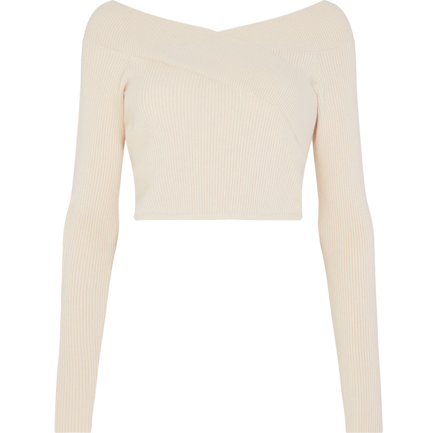 Women’s Rolla Ribbed Knit Cold Shoulder Top - Neutrals Xs/S Les Friday