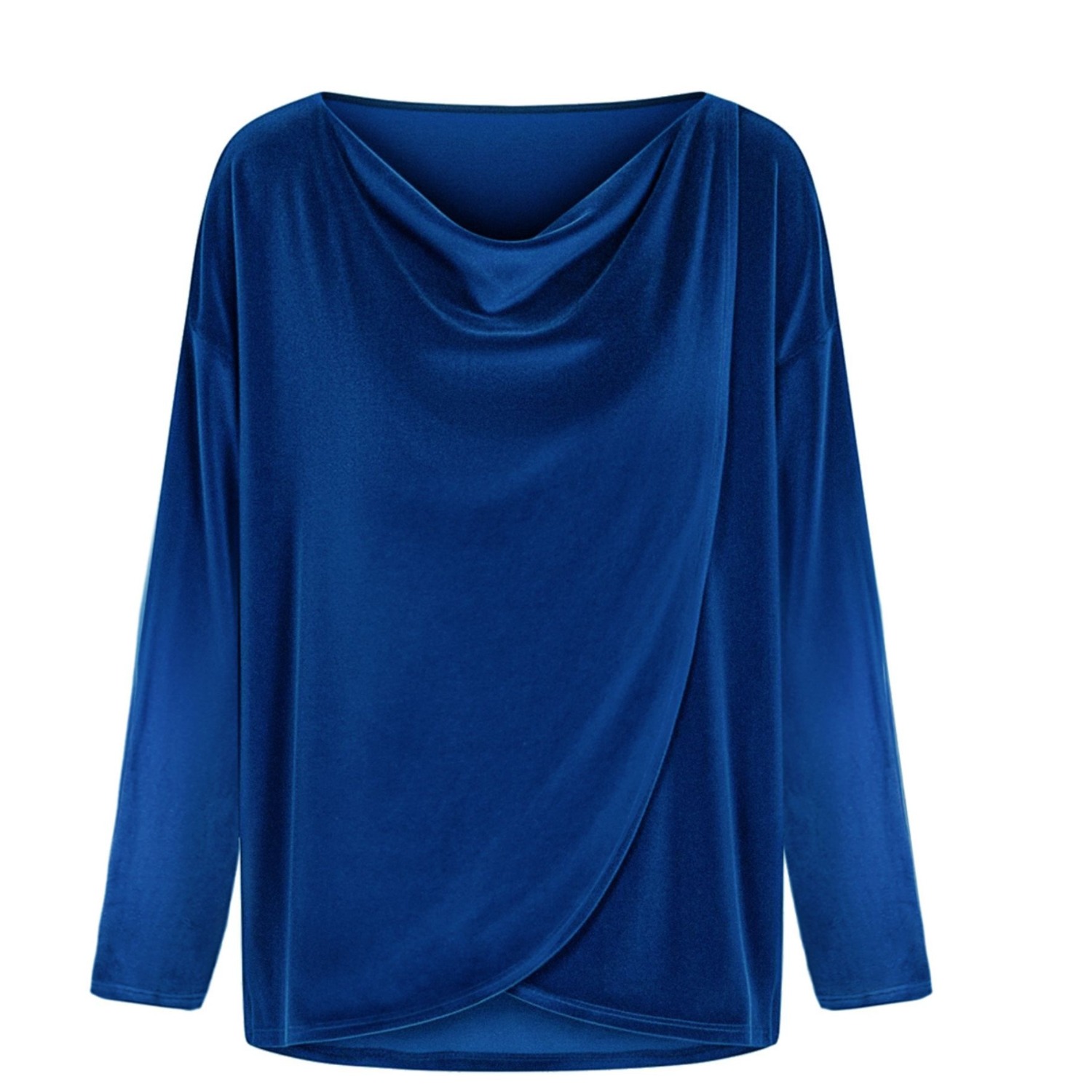 Jjwinks Women's Blue Velour Sweater Weather, Sapphire In Blue