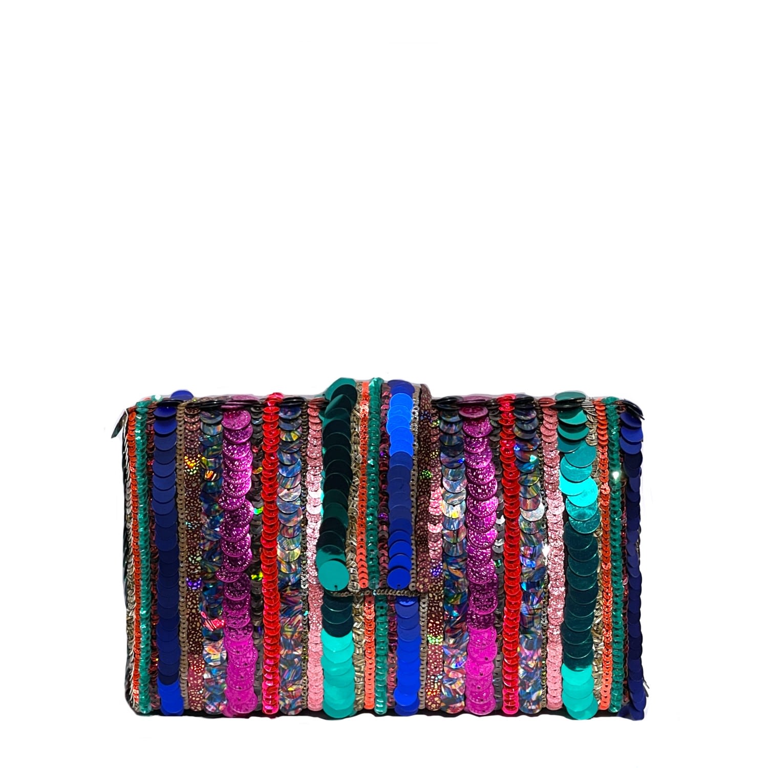 Women’s Blue / Green Diwali Night Clutch | Simitri
