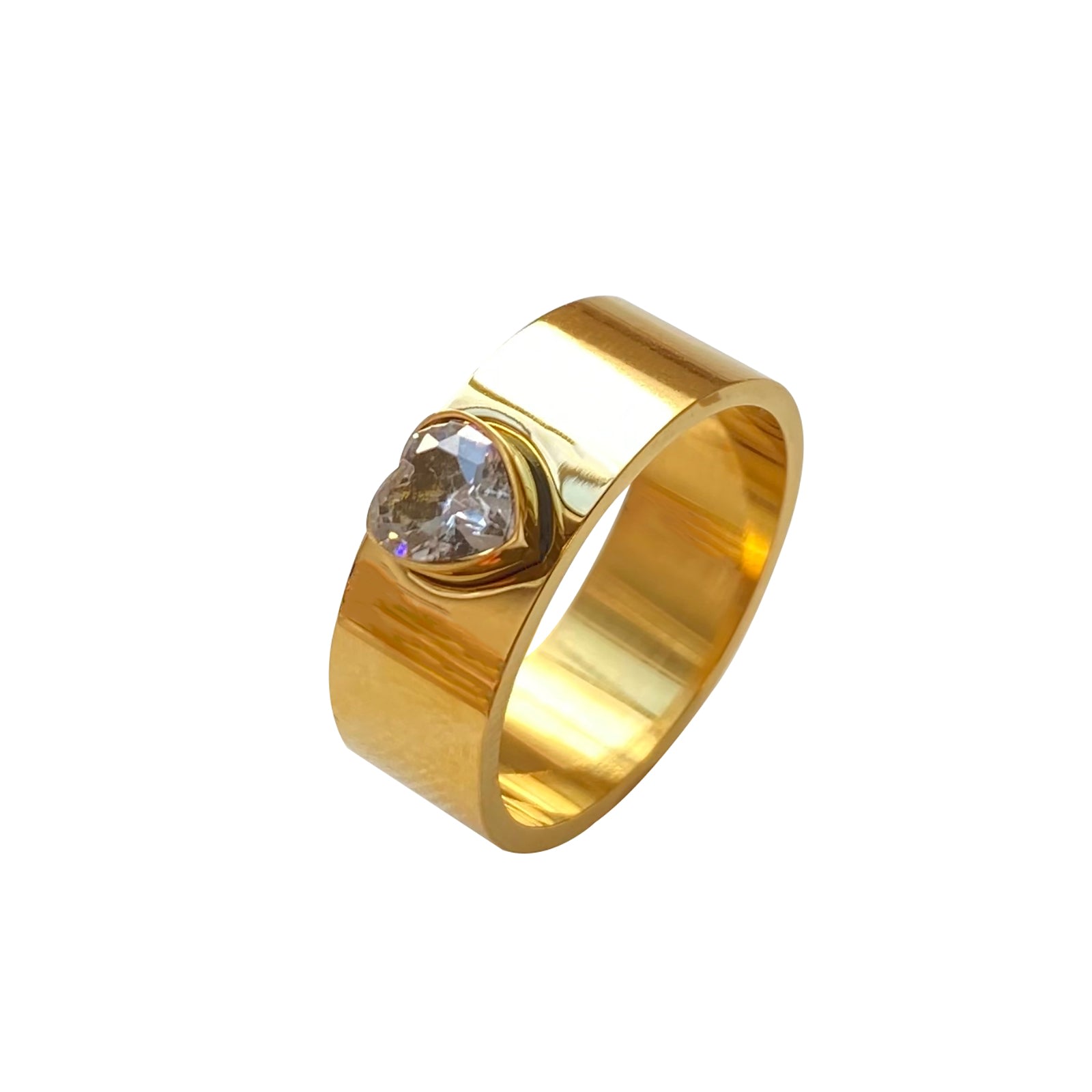 Women’s Gold / White Ring Lola Smilla Brav