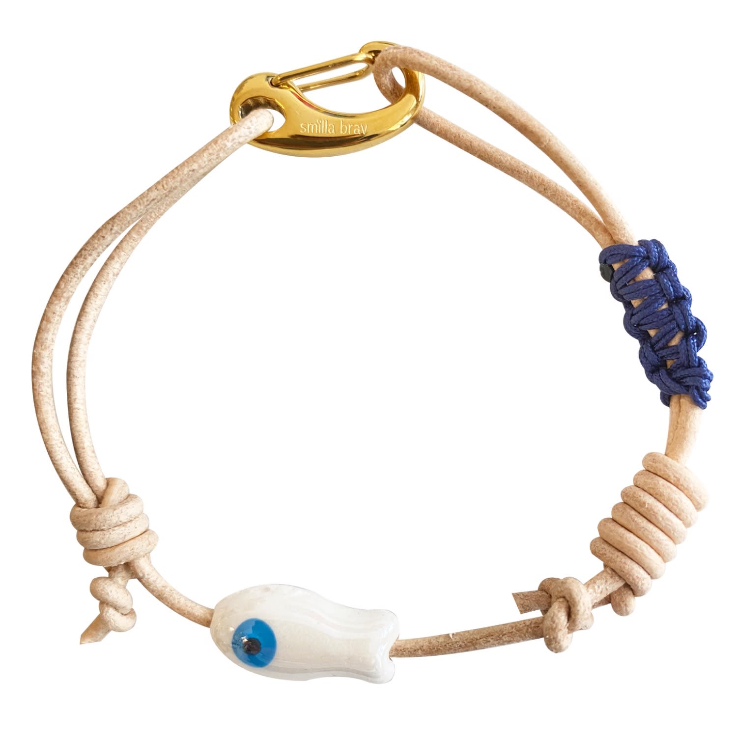 Smilla Brav Women's White Ceramic Fish Bracelet
