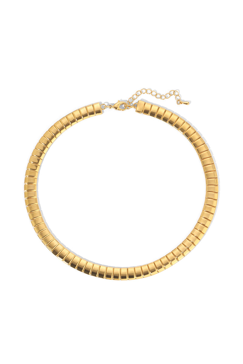 Women’s Camila Herringbone Chain Necklace - Gold Naiia