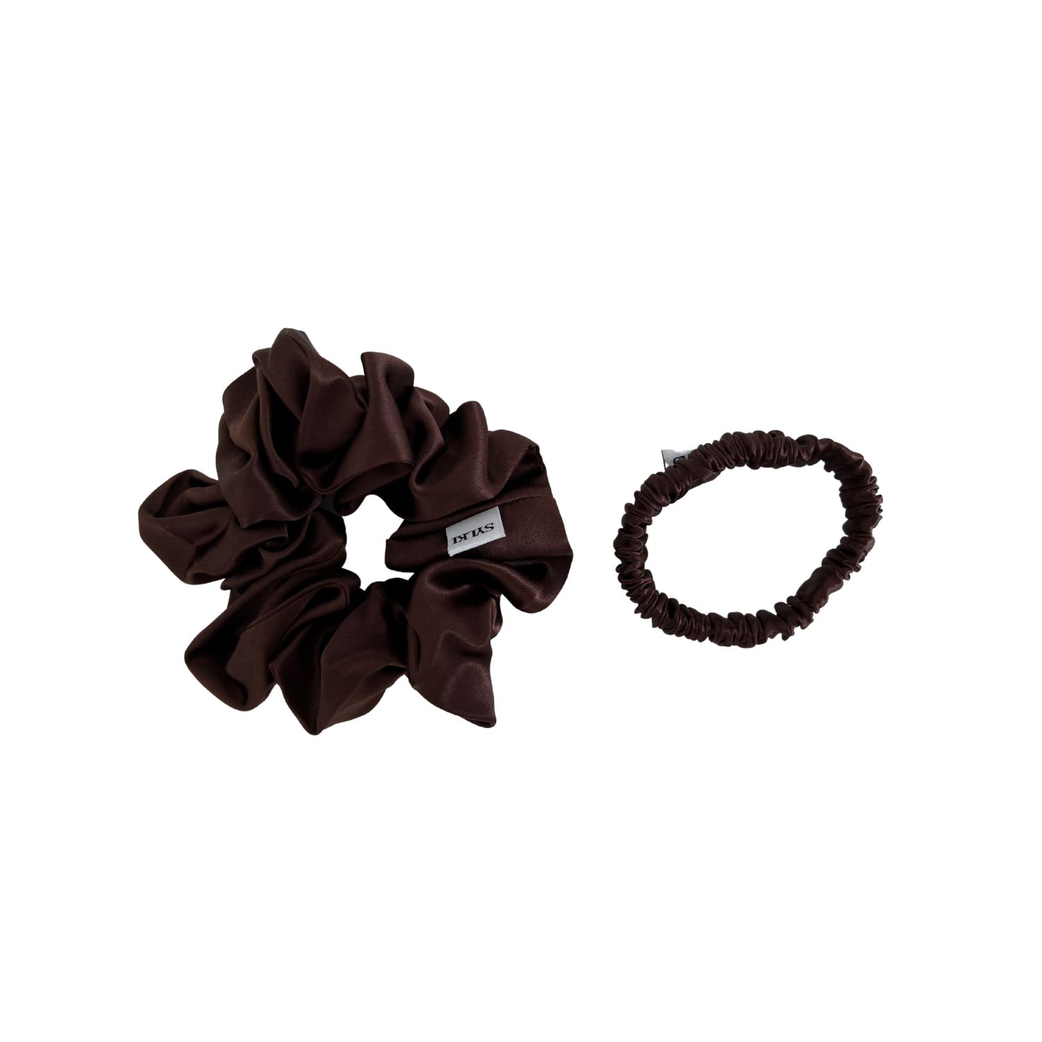 Women's Silk Scrunchie Bundle - Brown | Sylki