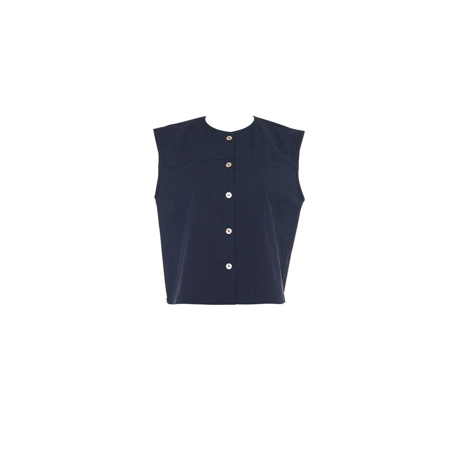 Women’s Sleeveless Shirt - Blue Large Plié