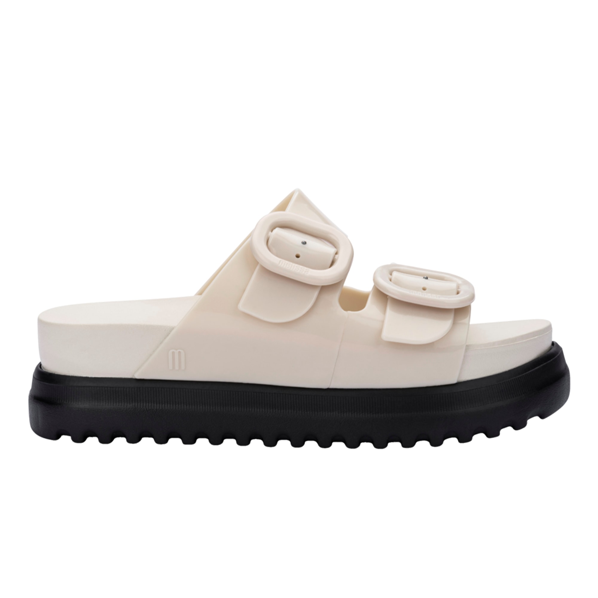 Melissa Women's Neutrals / Black / Brown Cozy Platform - Black Beige In Black/brown