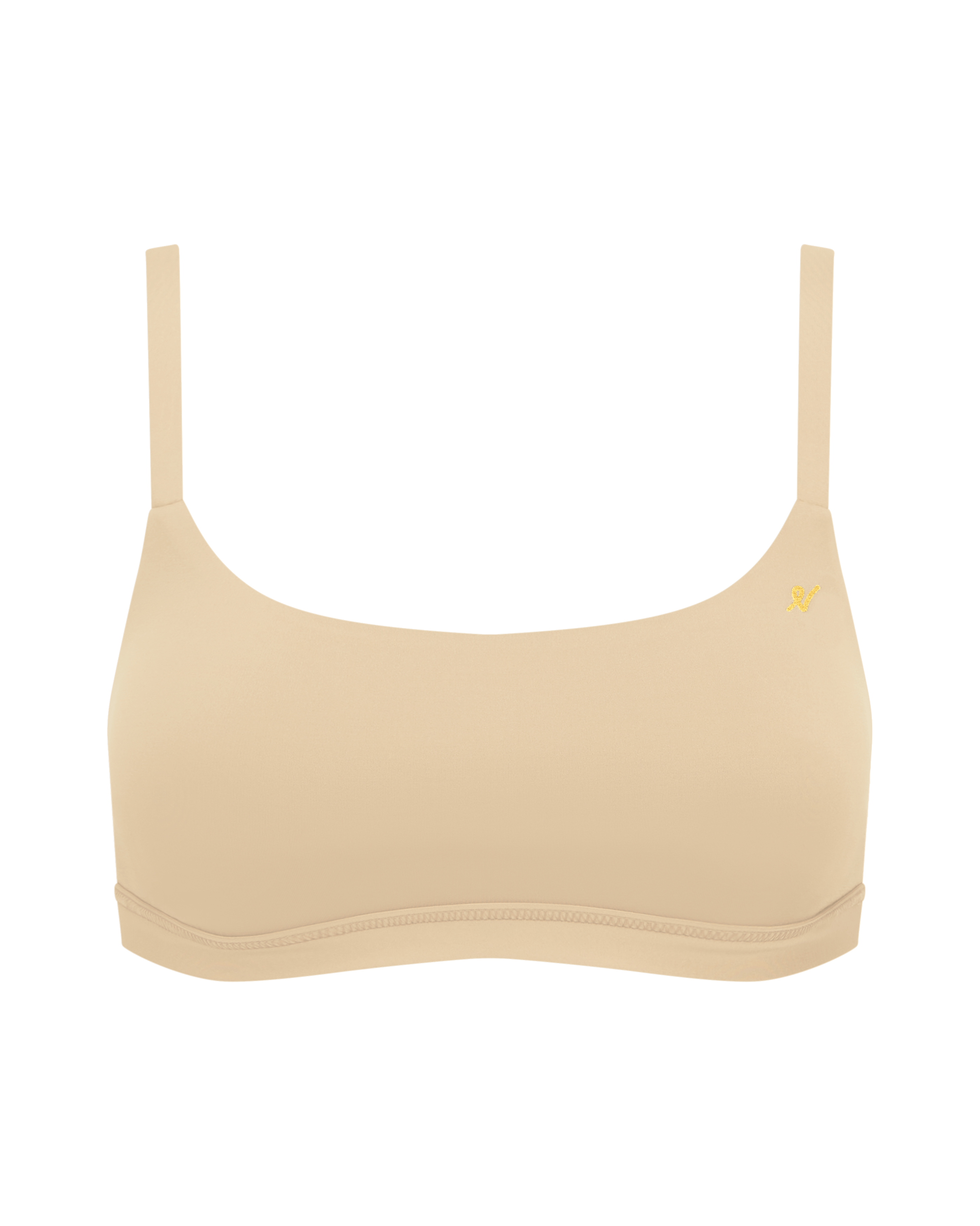 NUDEA WOMEN'S NEUTRALS STRETCH SCOOP NECK BRALETTE - NUDE