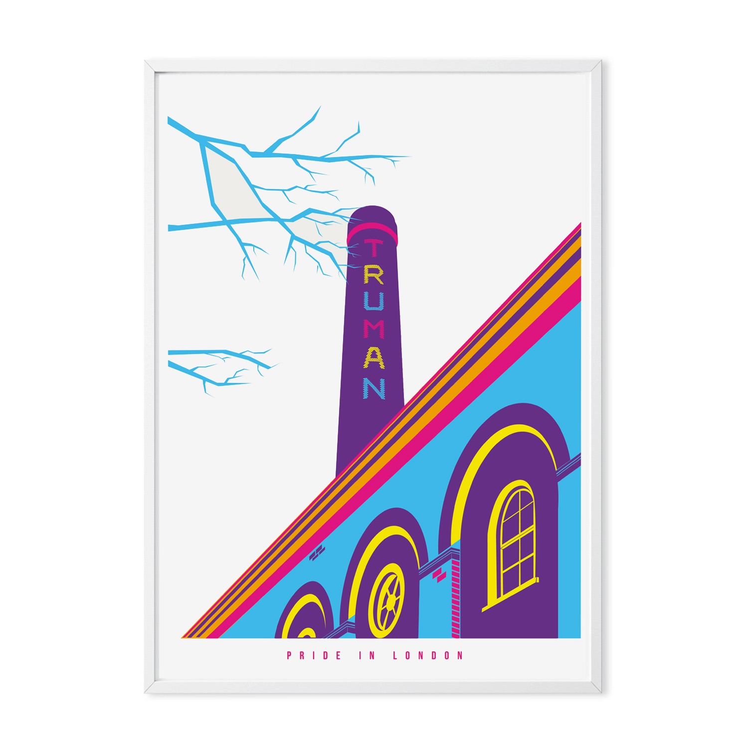 Pride In London Prints- The Old Truman Brewery A3 297 X 420Mm Eye for London Prints