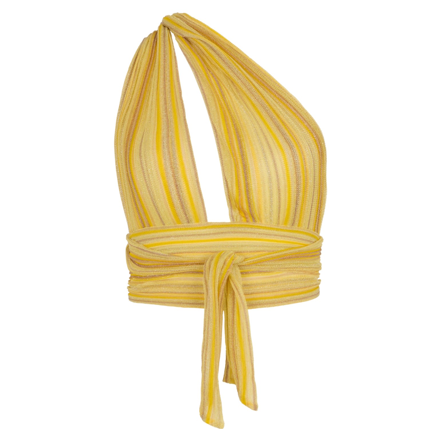 Kukhareva London Women's Yellow / Orange Bella Top Convertible Halter Knit In Sunshine Yellow